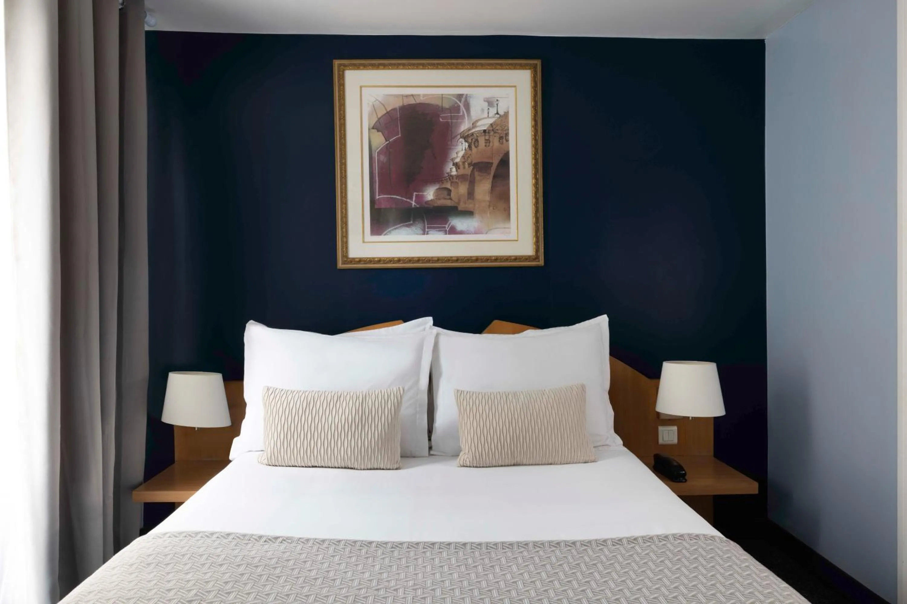 Bedroom, Bed in Grand Hotel du Calvados - Opera