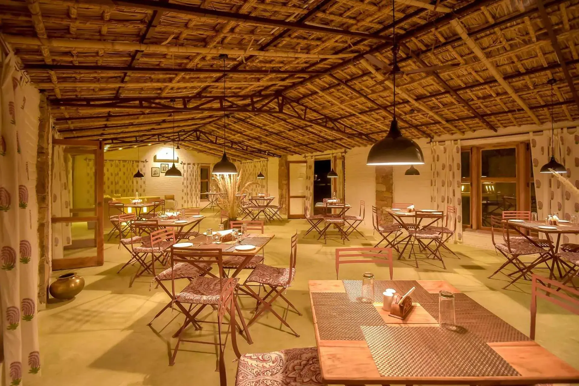 Dining area in Camp Lands End Dining area in Camp Lands End