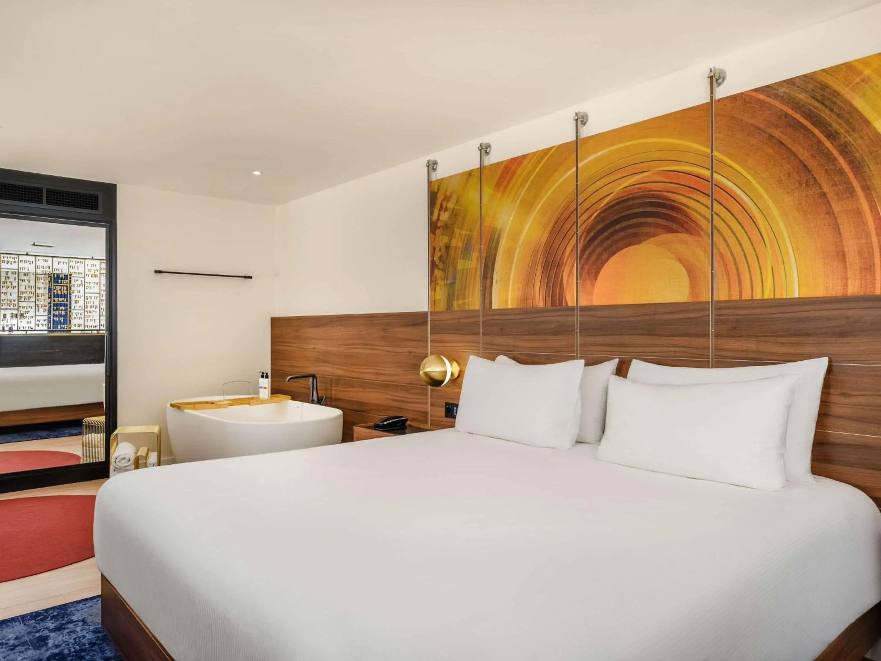 Bedroom, Bed in Hard Rock Hotel Budapest Bedroom, Bed in Hard Rock Hotel Budapest