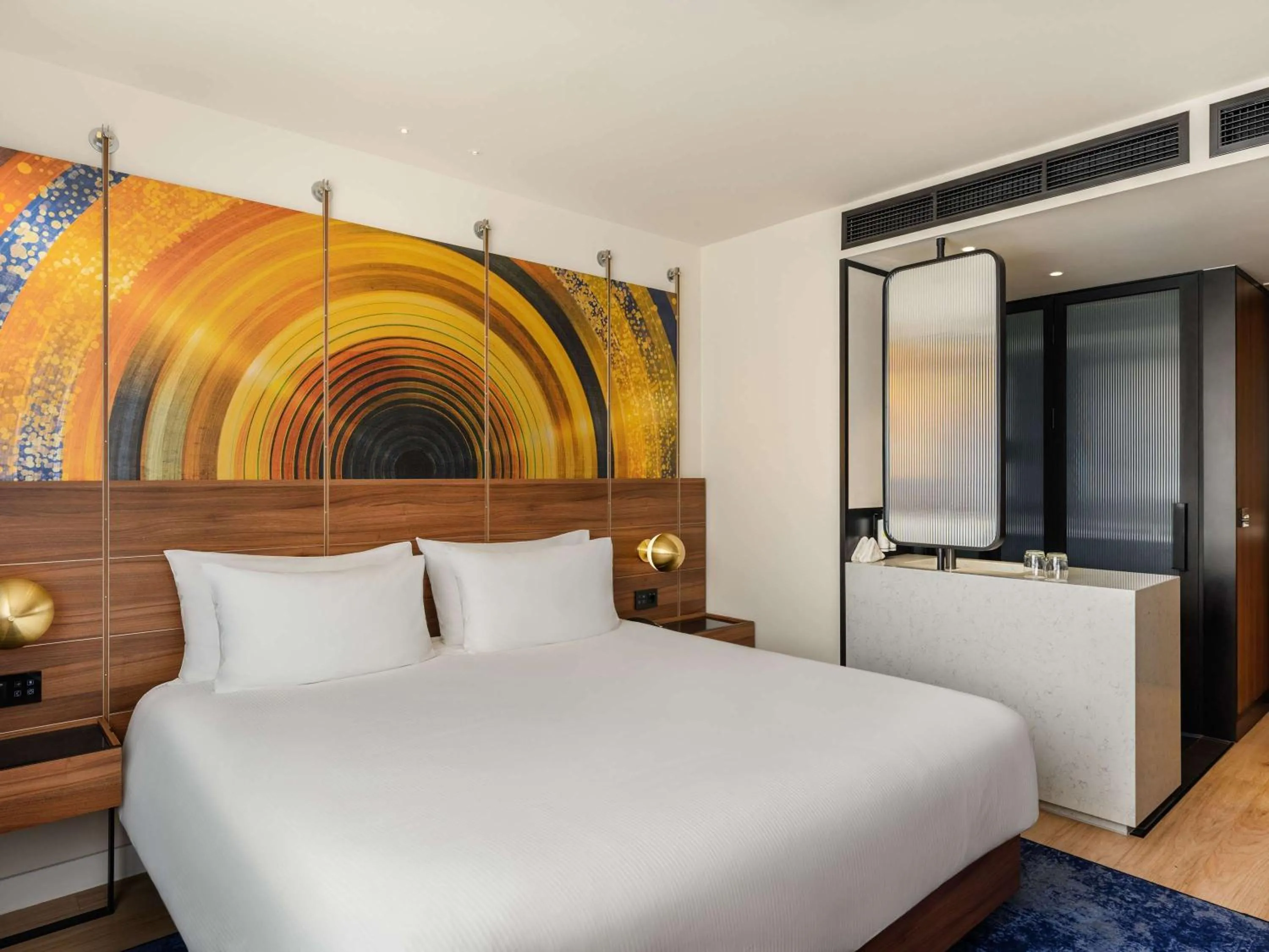 Bedroom, Bed in Hard Rock Hotel Budapest