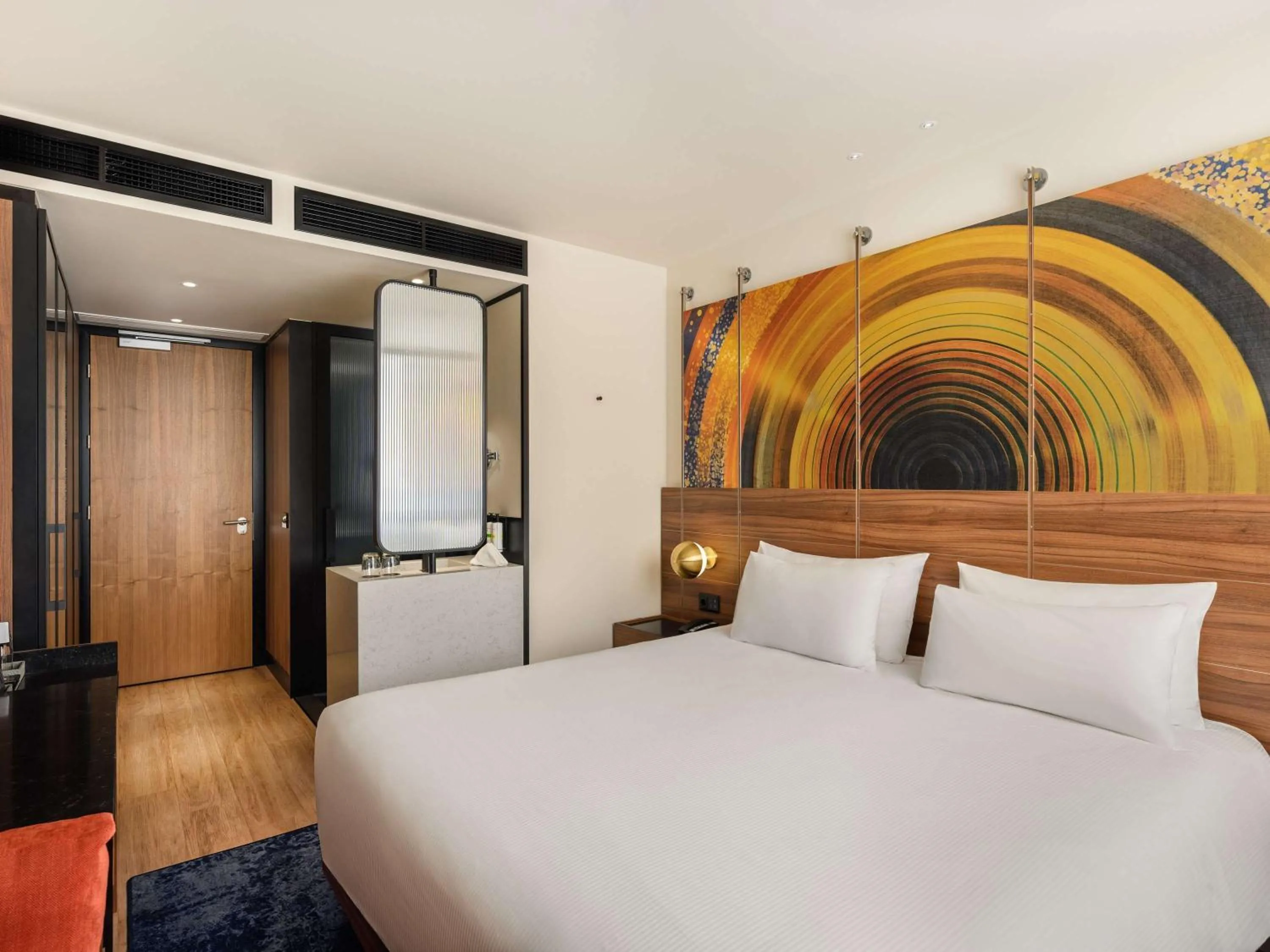 Bedroom, Bed in Hard Rock Hotel Budapest