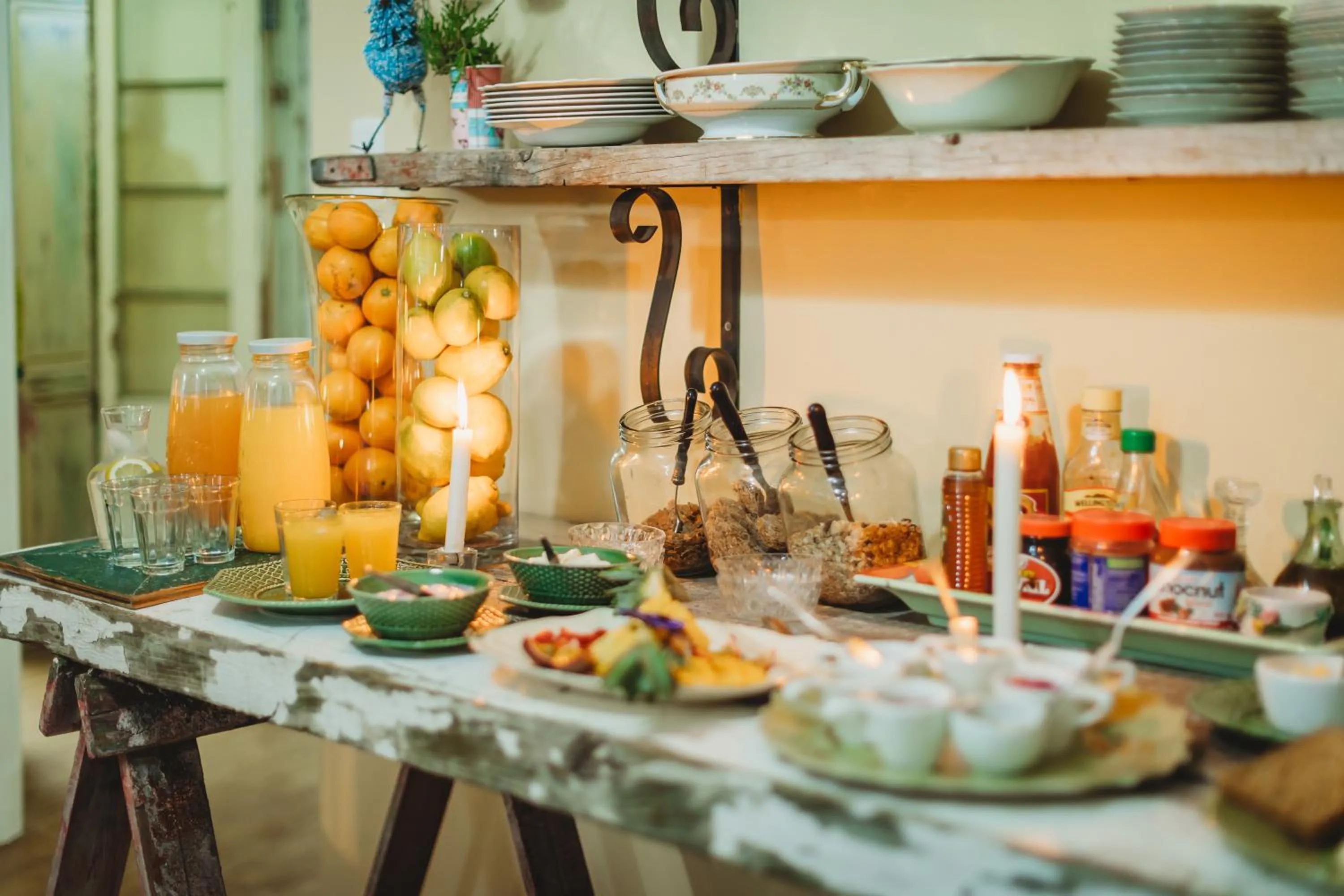 Buffet breakfast in 17onWellington Apartments