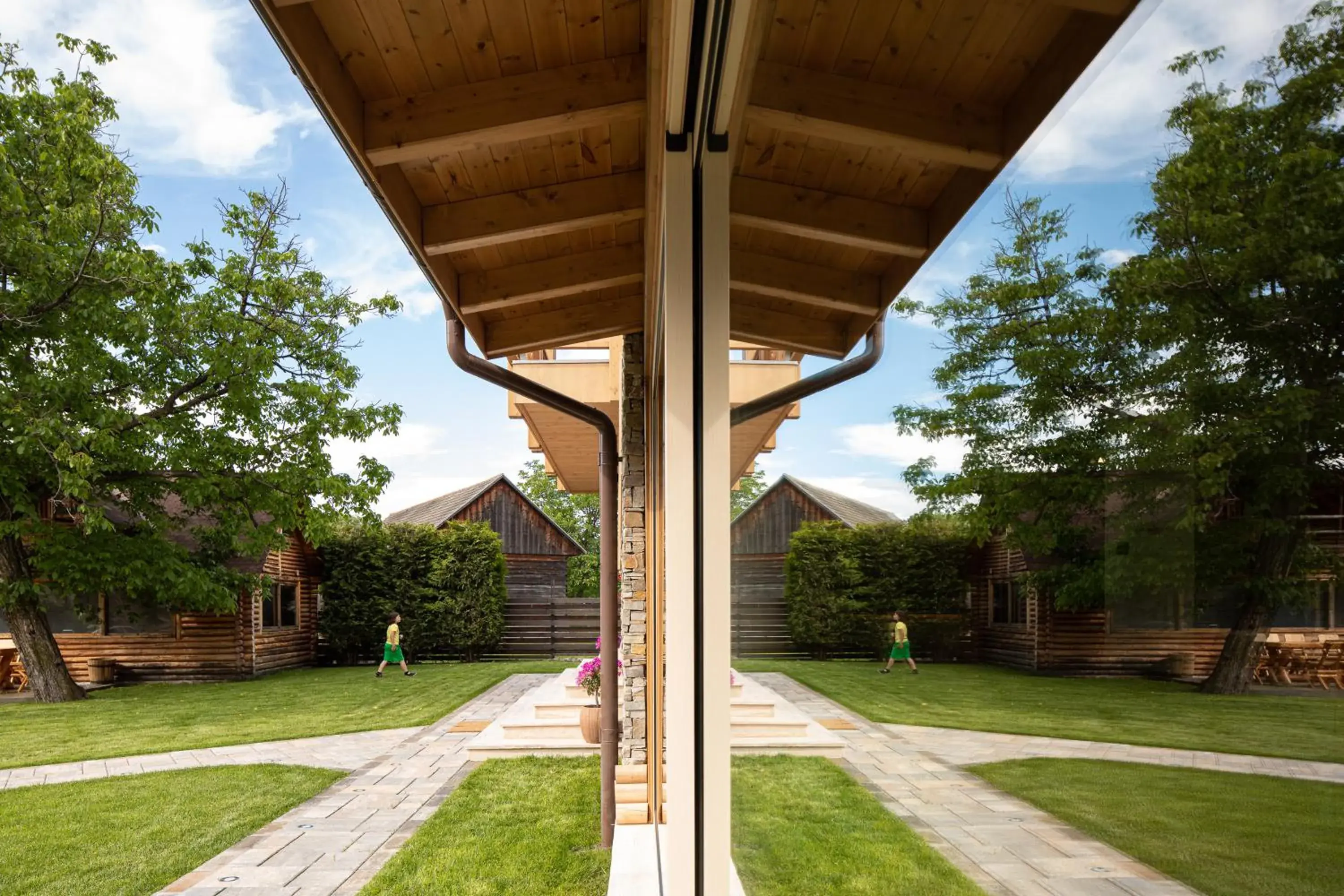 Garden view in Zara Chalet Garden view in Zara Chalet