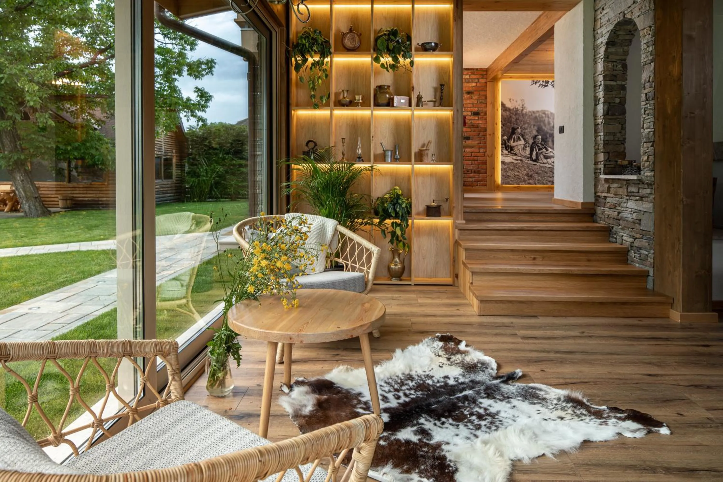 Garden view in Zara Chalet