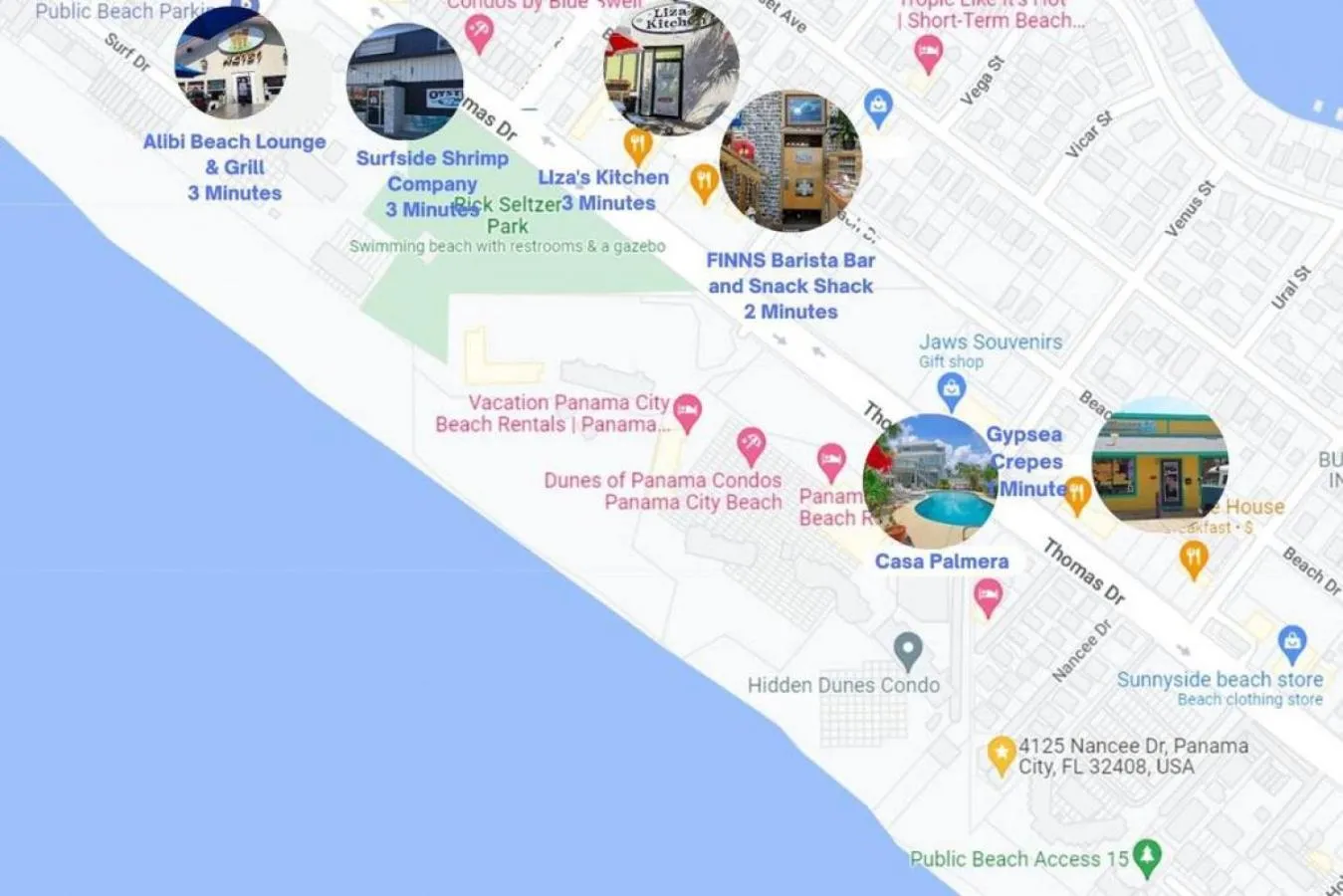 Location in Casa Palmera