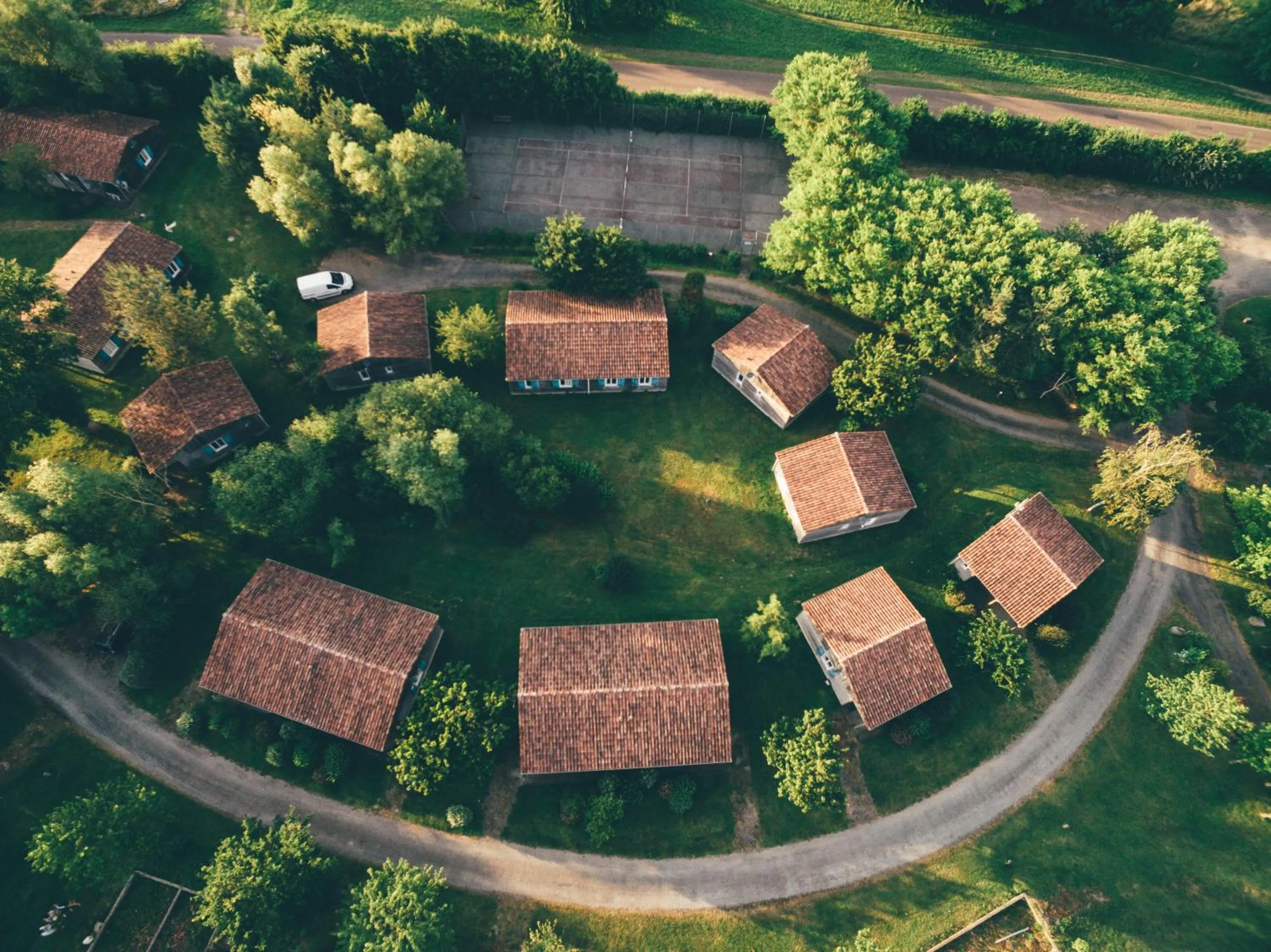 Bird's eye view in Terres de France - Natura Resort Pescalis