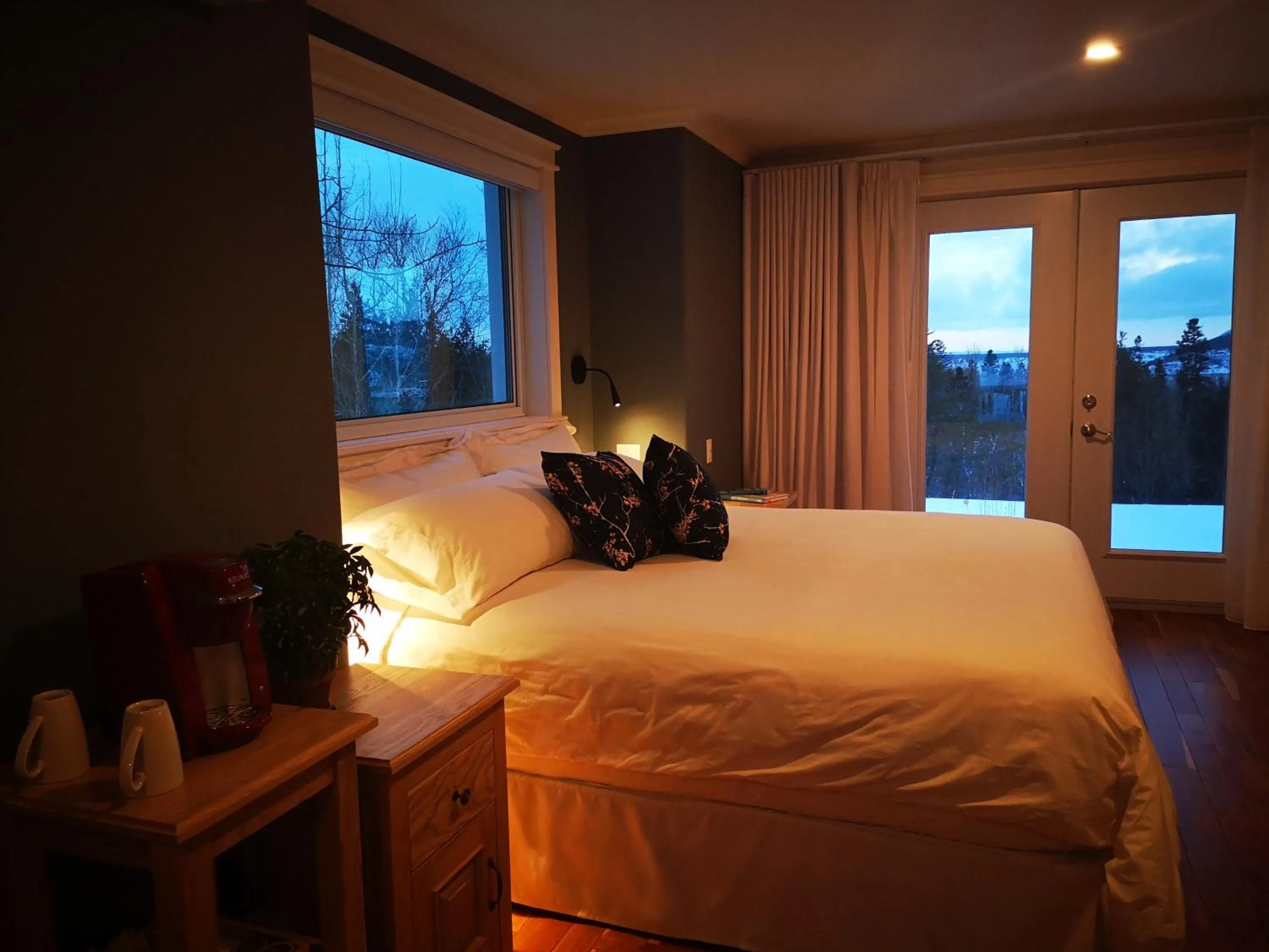 Bed in Au Cachalot Caché le gîte hôtel