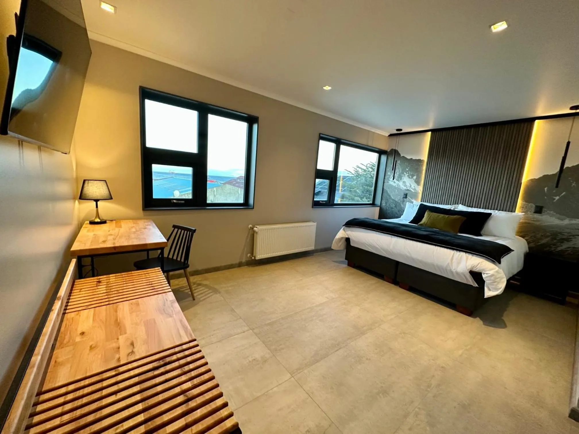 Bed in Patagonia Hotel & Apart Suite