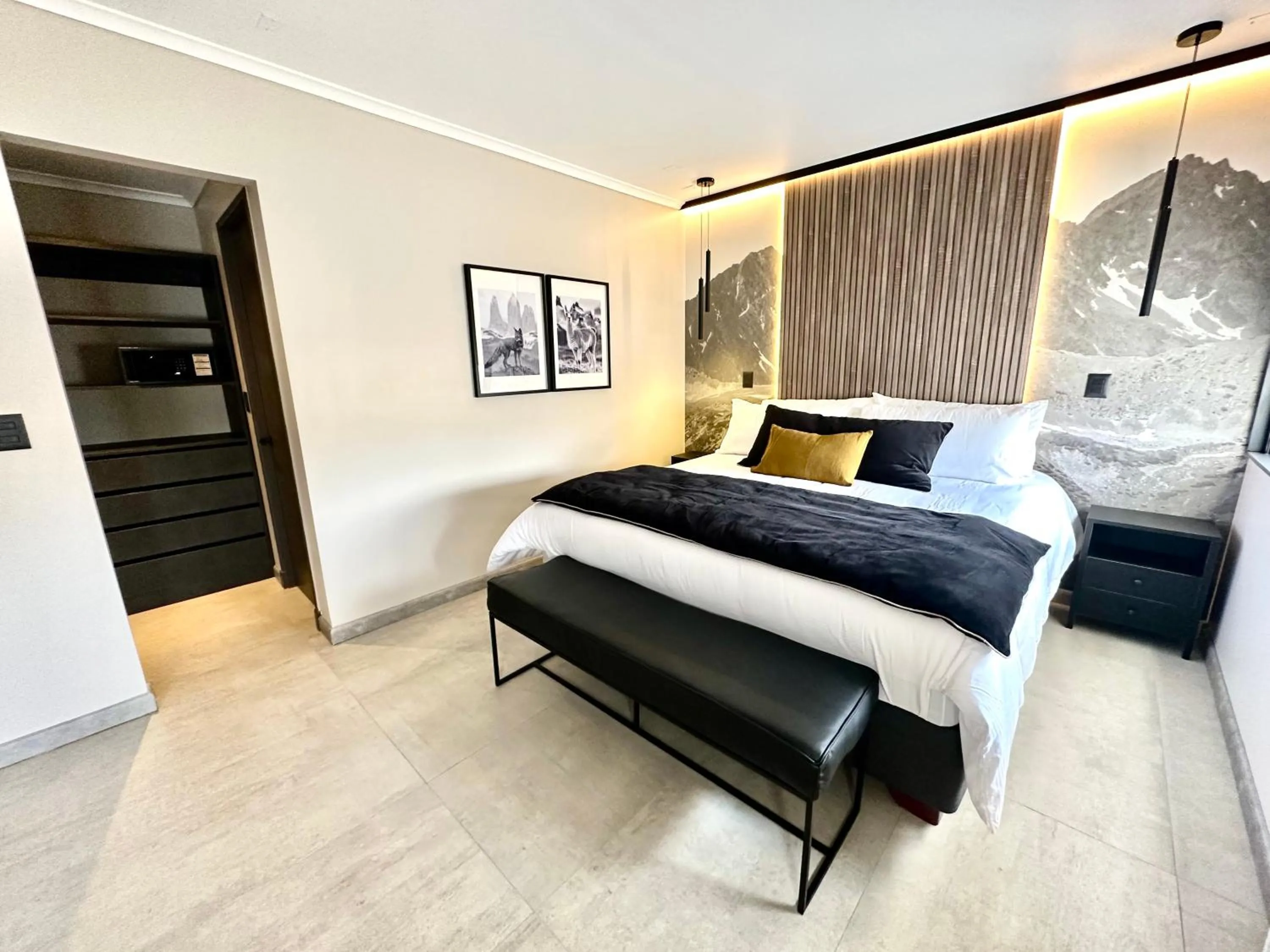 Bed in Patagonia Hotel & Apart Suite