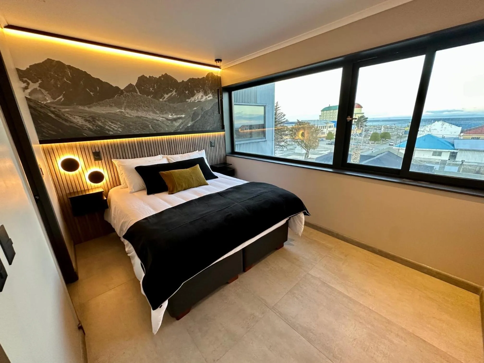 Bed in Patagonia Hotel & Apart Suite