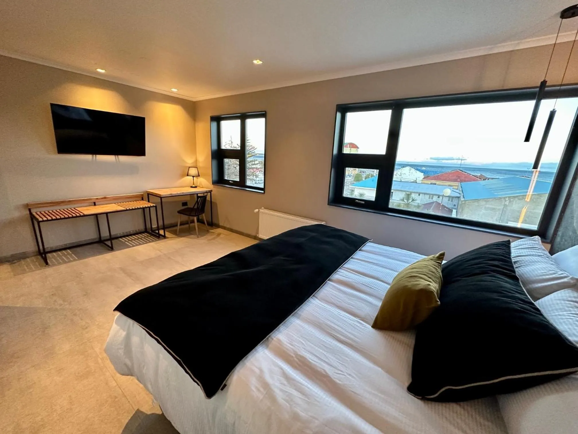 Bed in Patagonia Hotel & Apart Suite