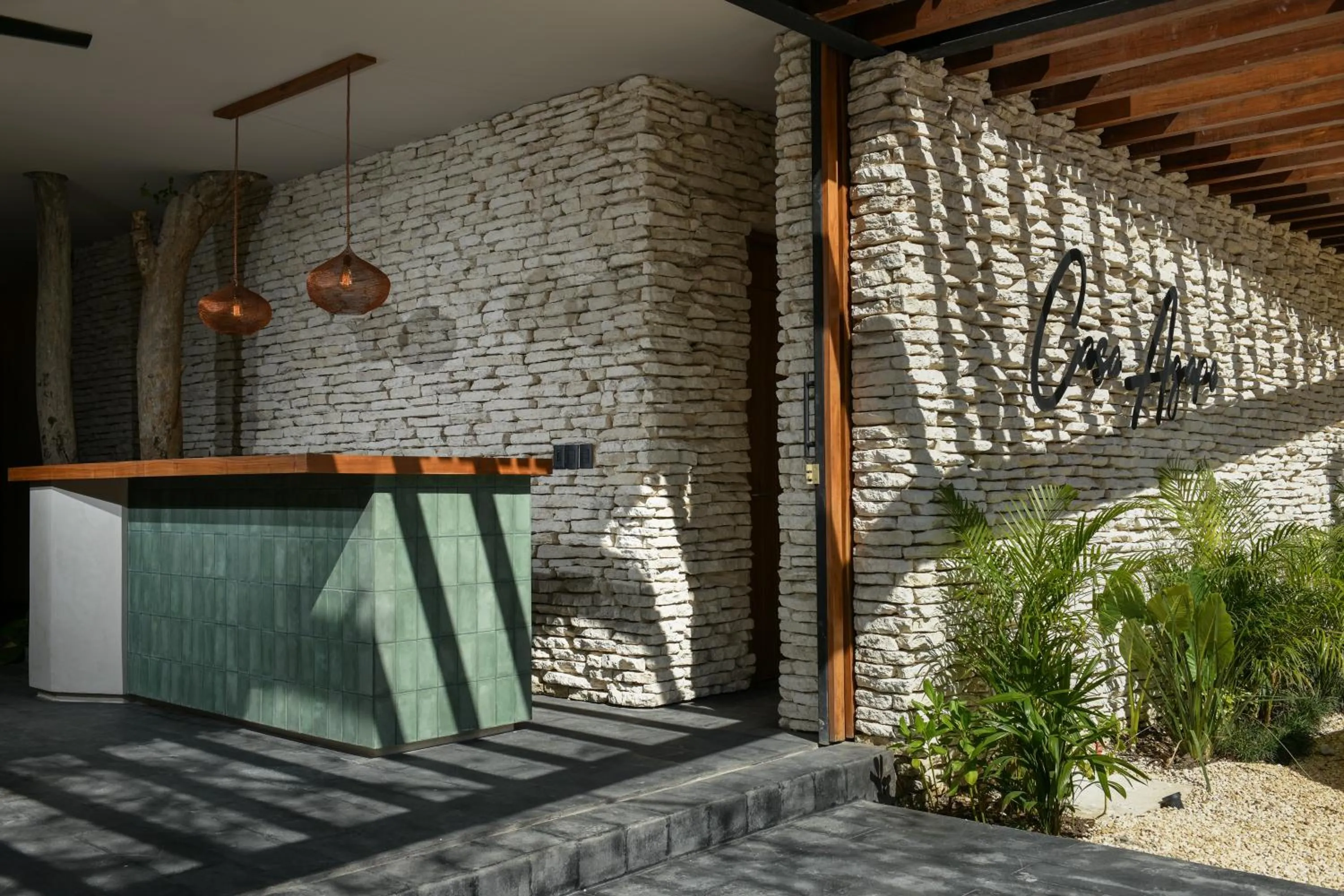 Facade/entrance in Casa Agape Hotel Tulum with Beach Club Access