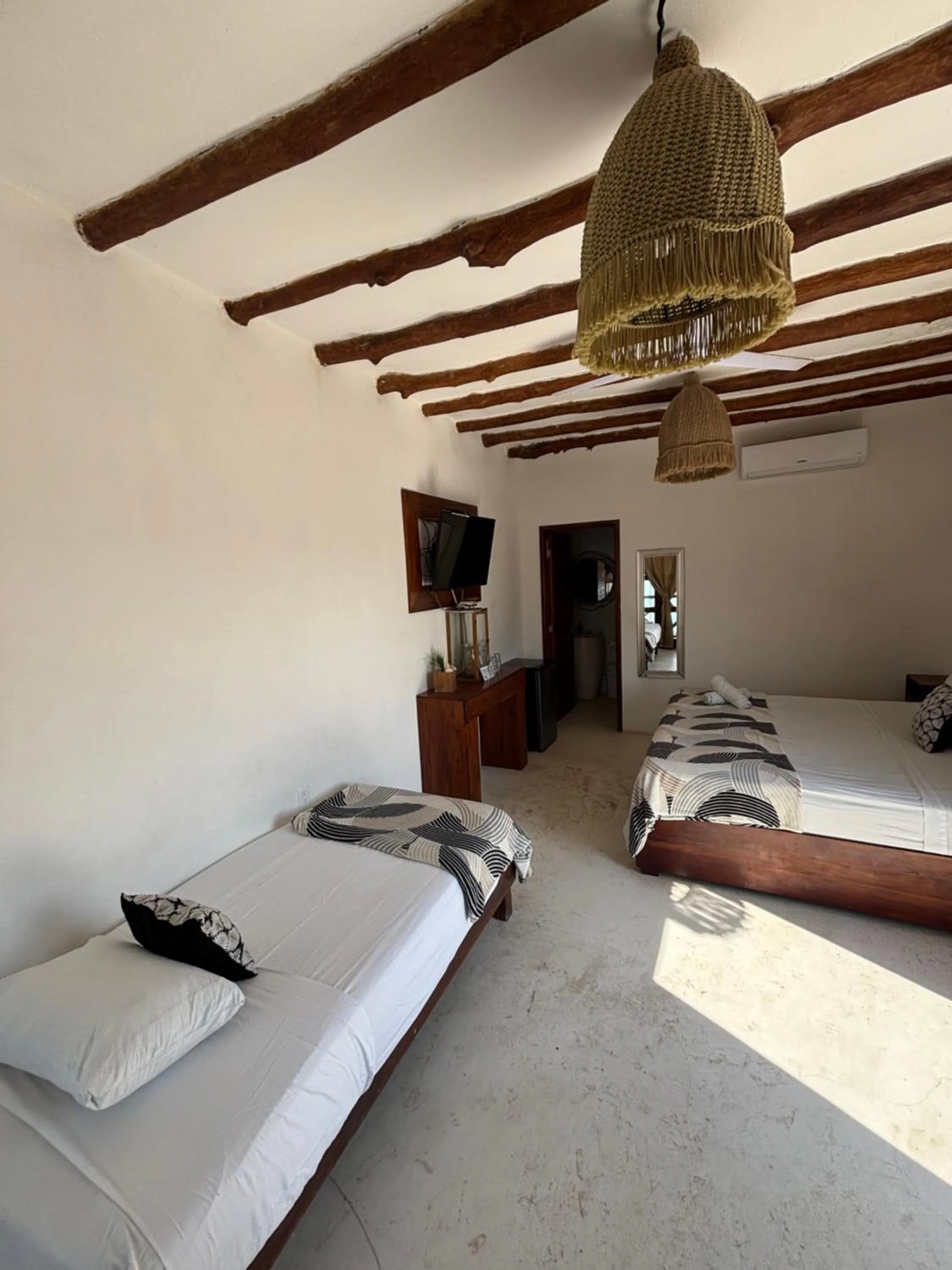 Bed in Hotel Mittoz Holbox