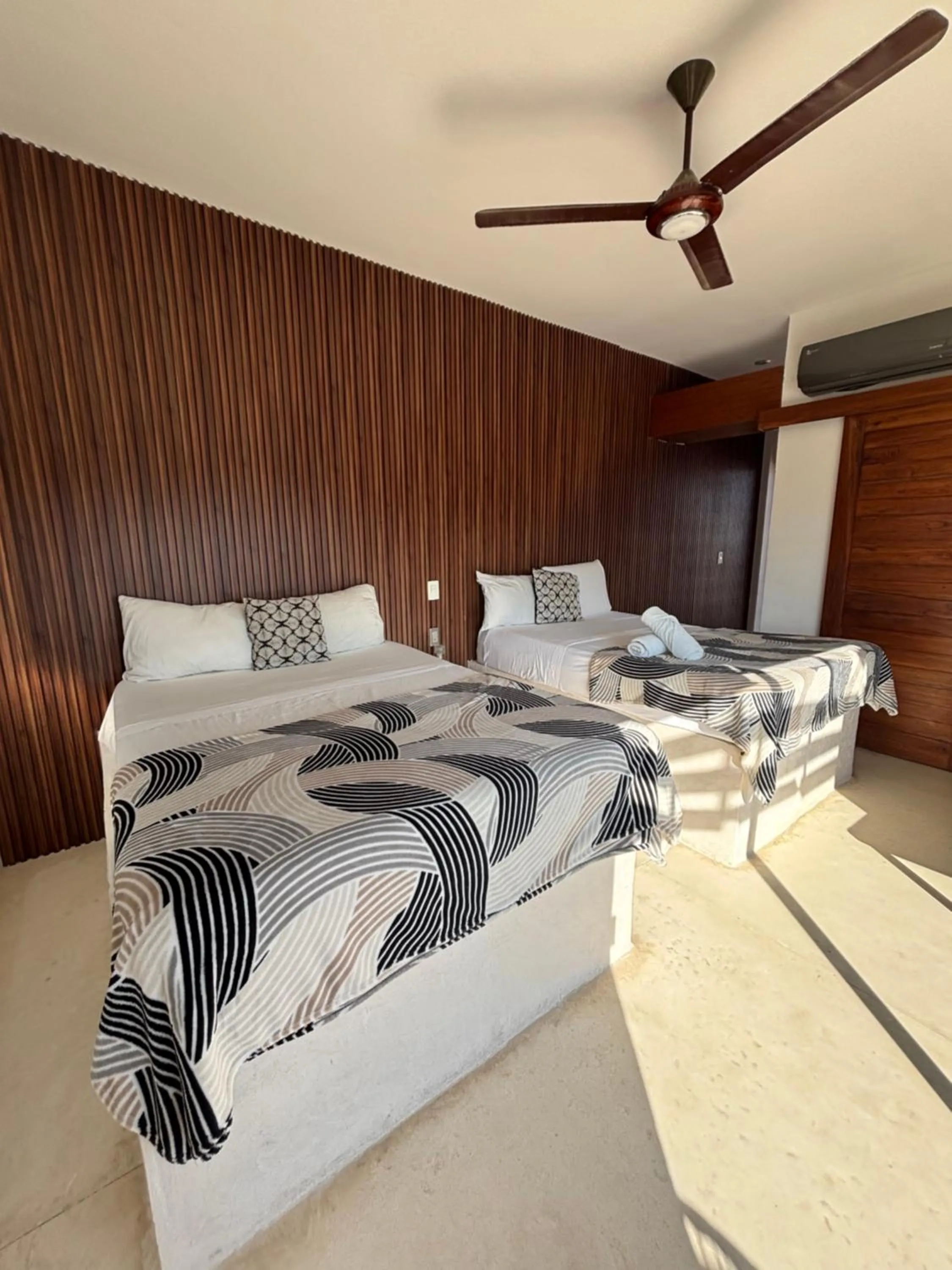 Bed in Hotel Mittoz Holbox
