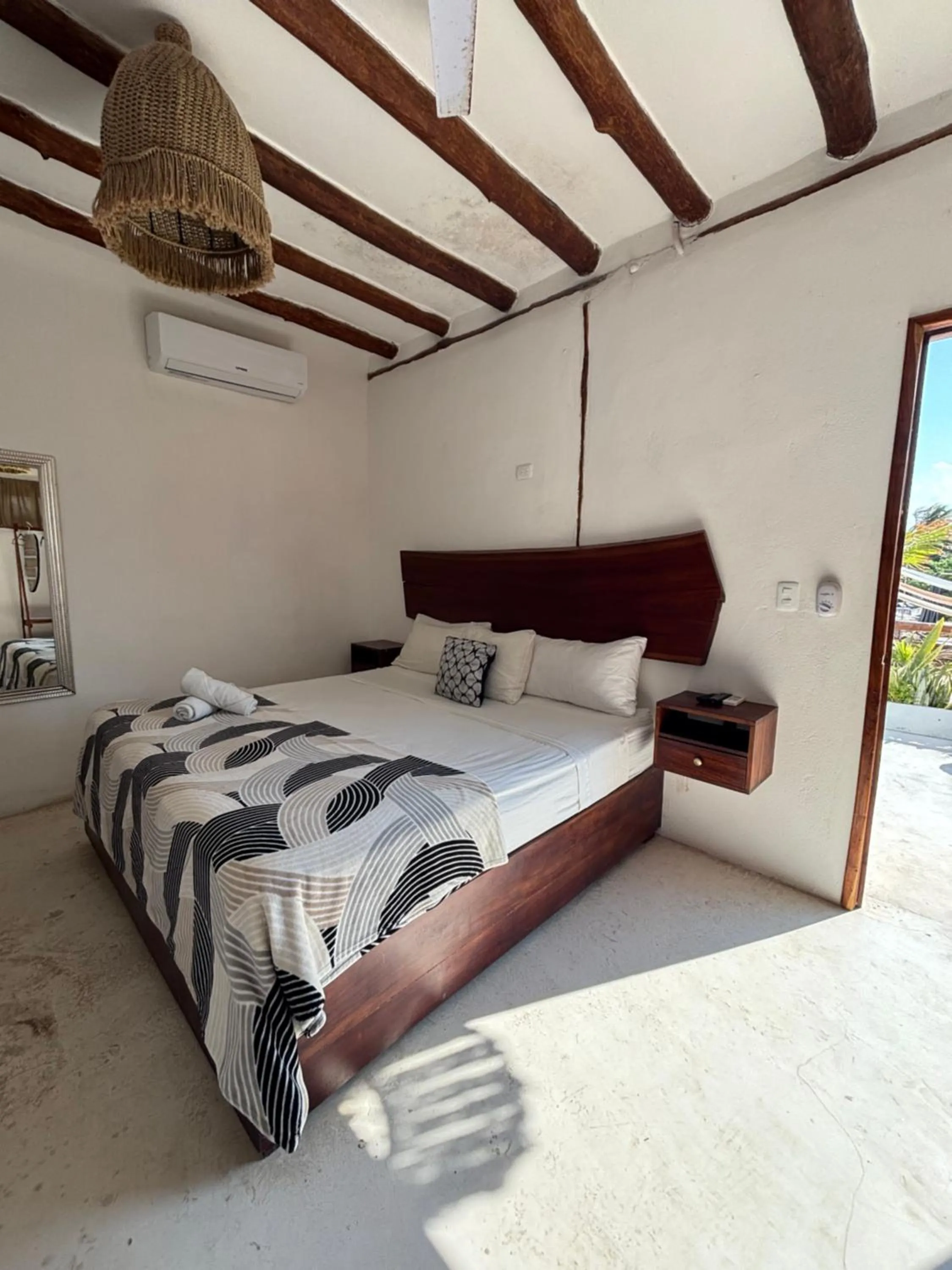 Bed in Hotel Mittoz Holbox
