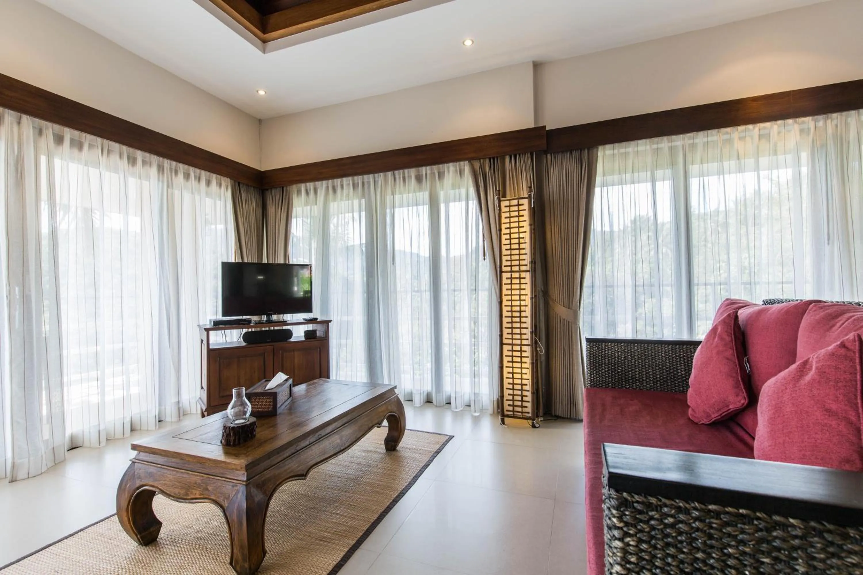 Living room in Koh Phangan Pavilions Serviced Apartments