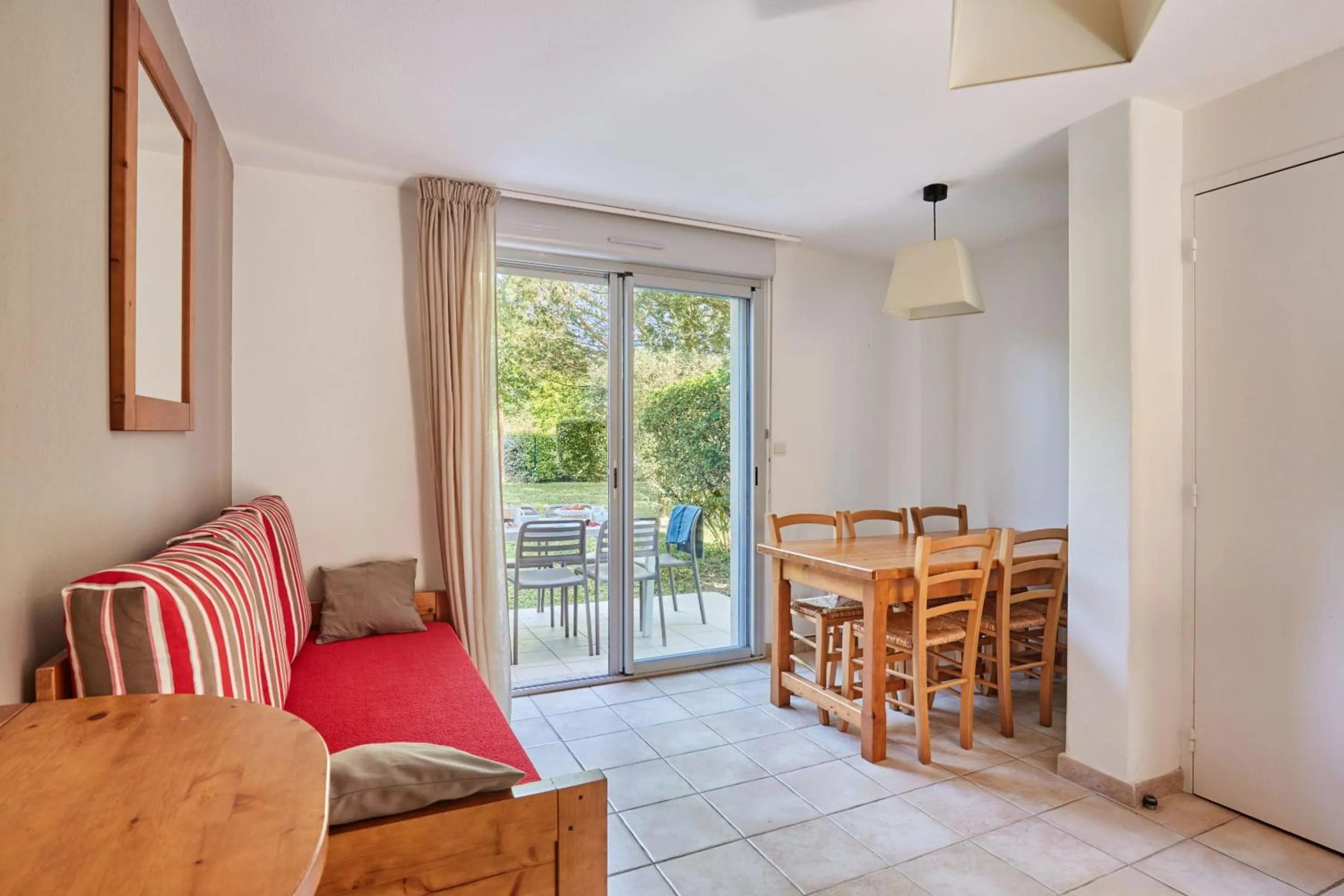Seating area in Résidence Odalys Le Hameau du Moulin