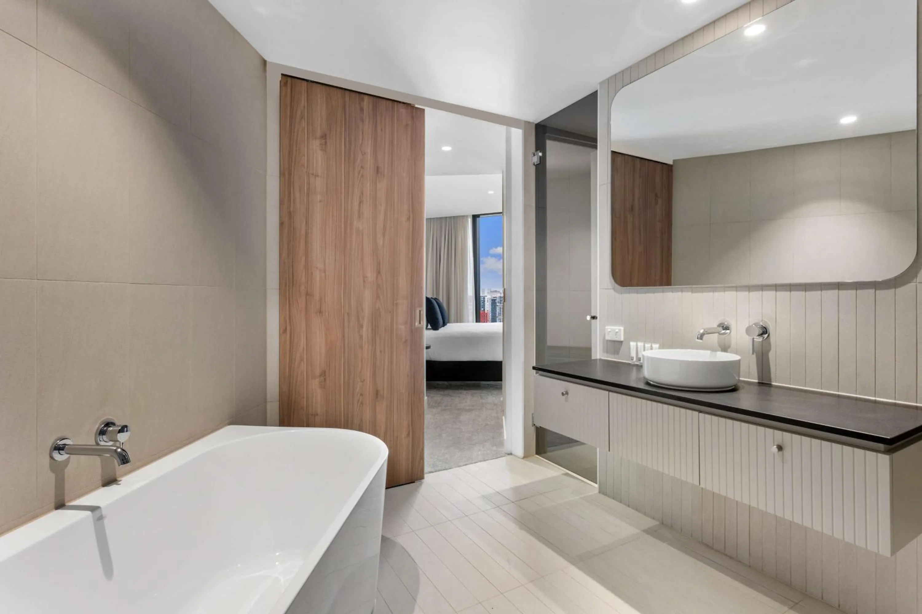 Bathroom in Adina Apartment Hotel Melbourne Southbank