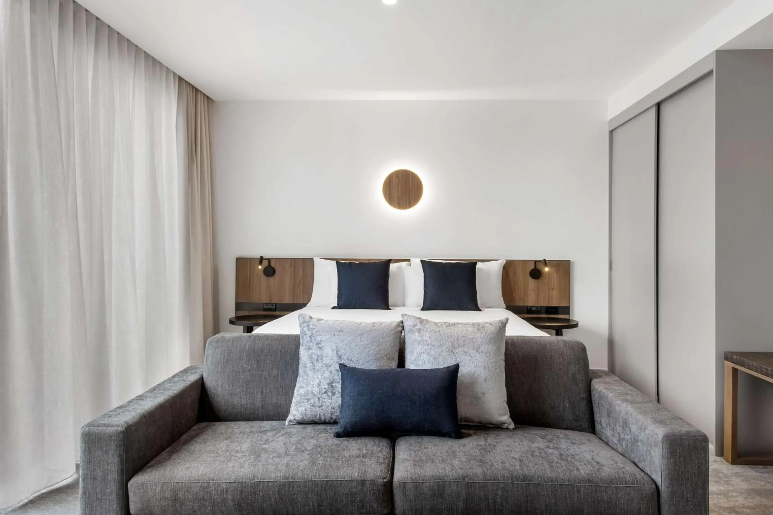 Bedroom, Bed in Adina Apartment Hotel Melbourne Southbank Bedroom, Bed in Adina Apartment Hotel Melbourne Southbank