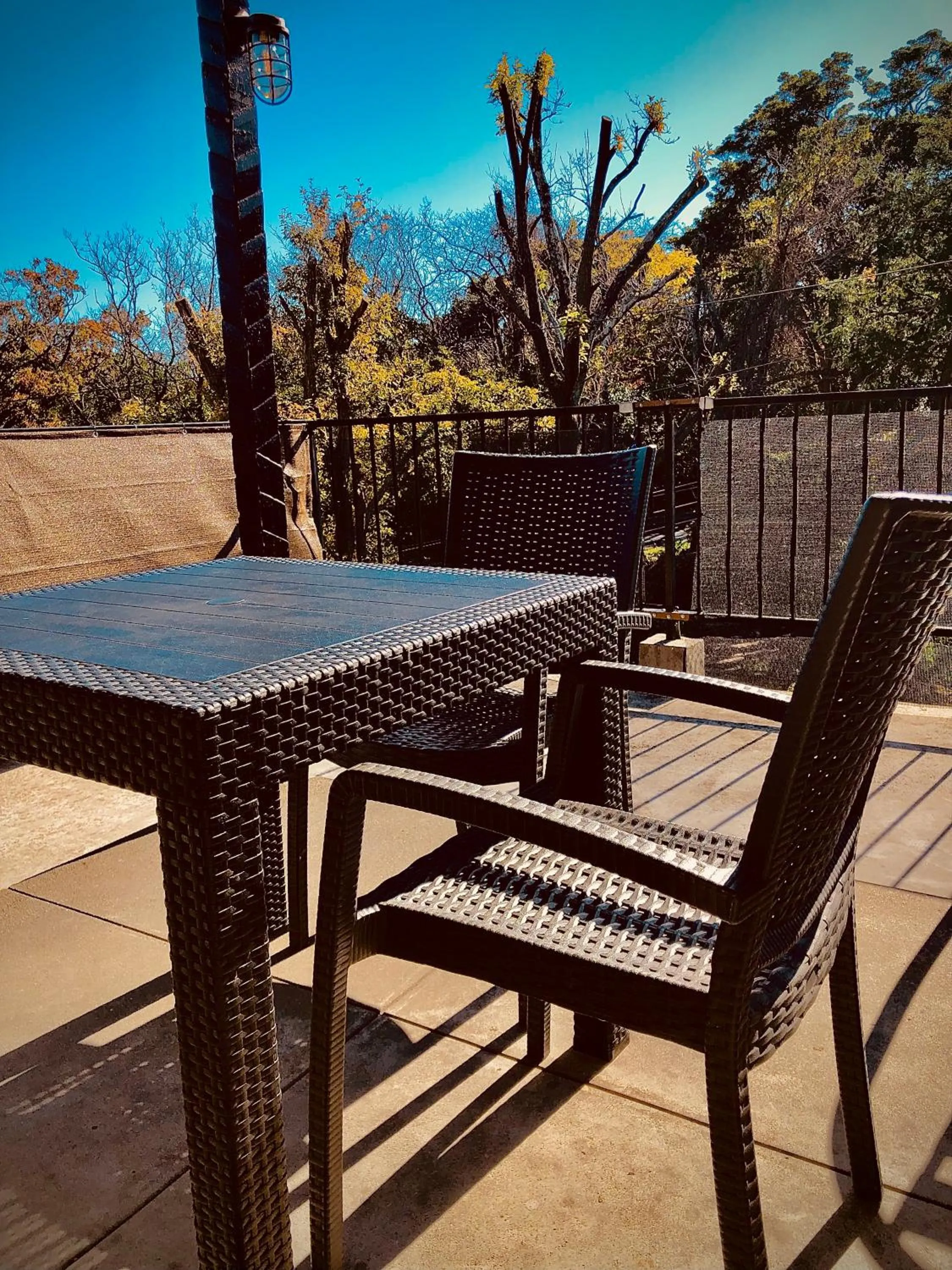 Balcony/Terrace in Cozy Villa with Hot springs and Nature