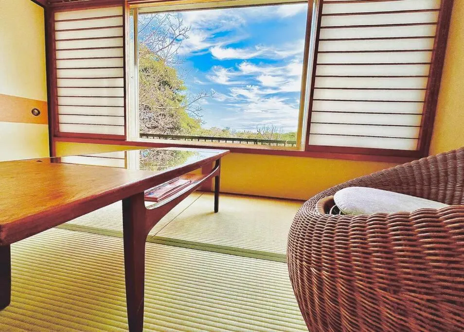 Living room in Cozy Villa with Hot springs and Nature