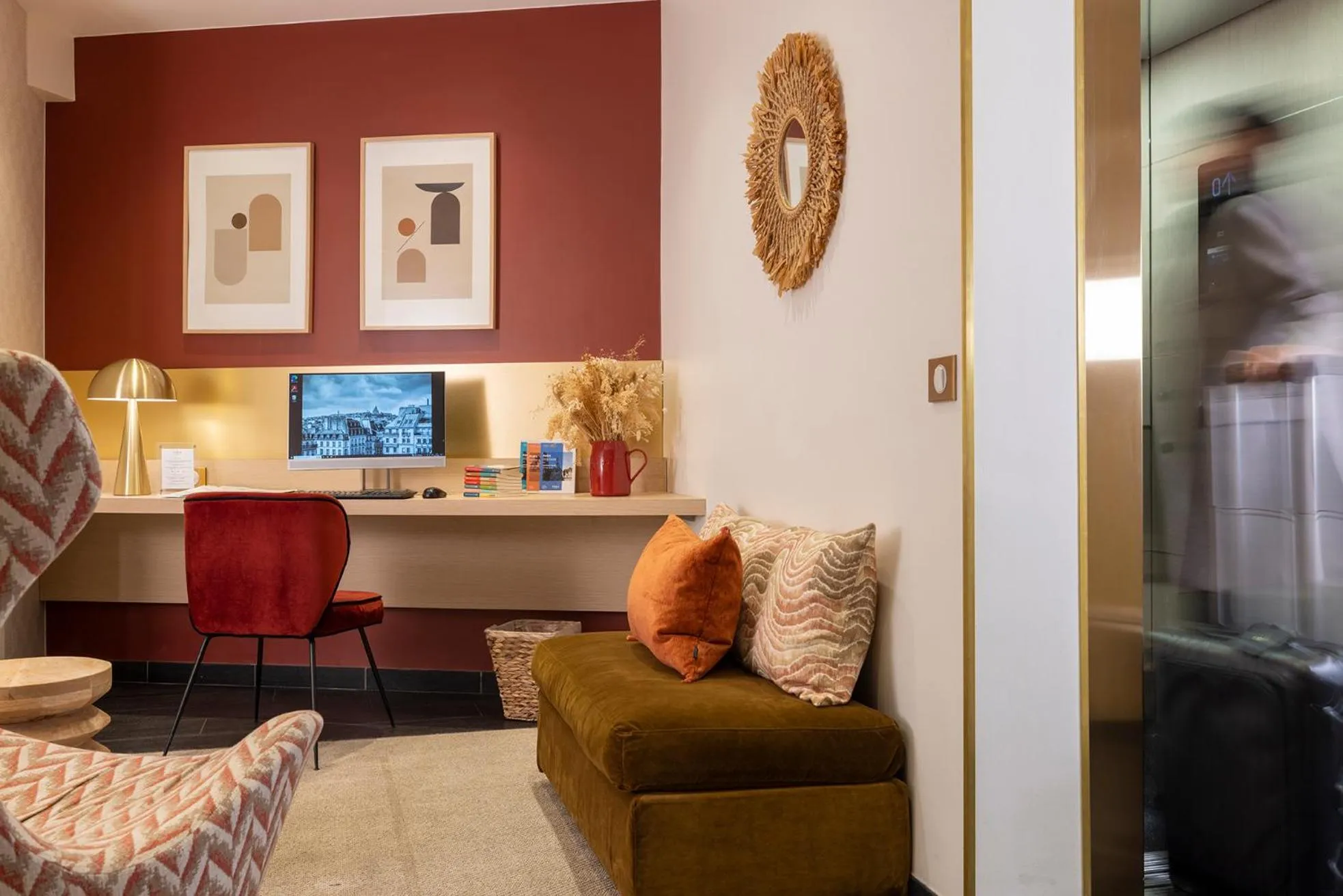 Seating area in Le Bailli