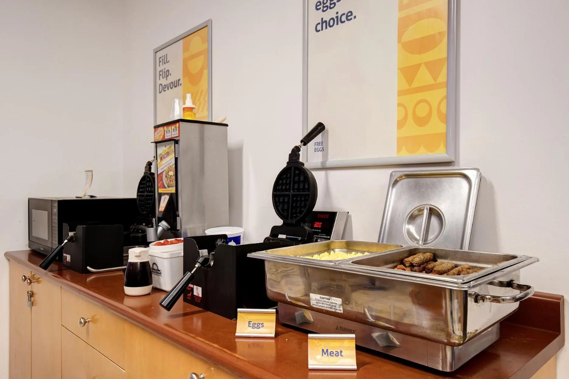 Buffet breakfast in Days Inn by Wyndham Dawson Creek