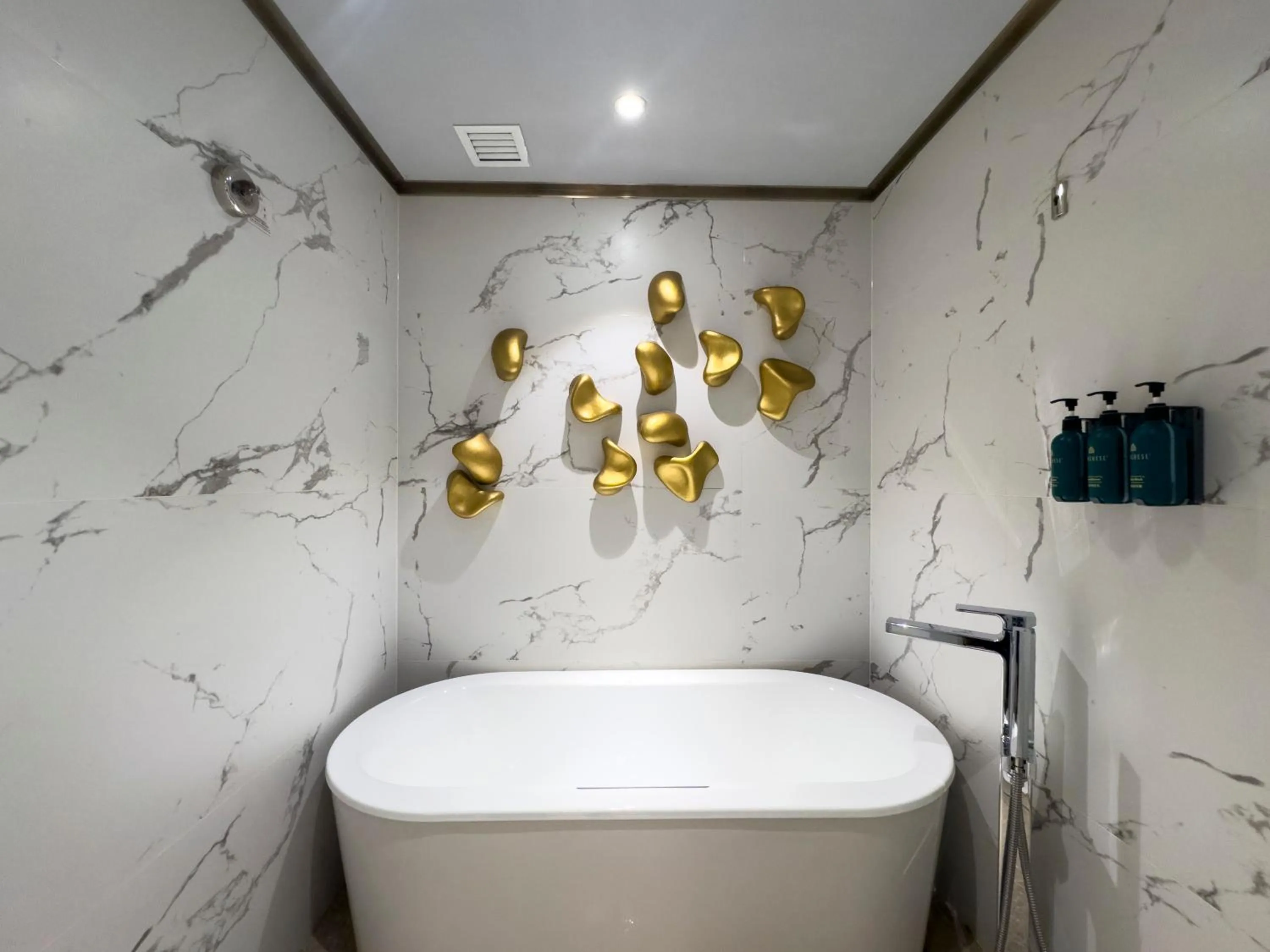 Bathroom in Crowne Plaza Wuhan Development Zone by IHG