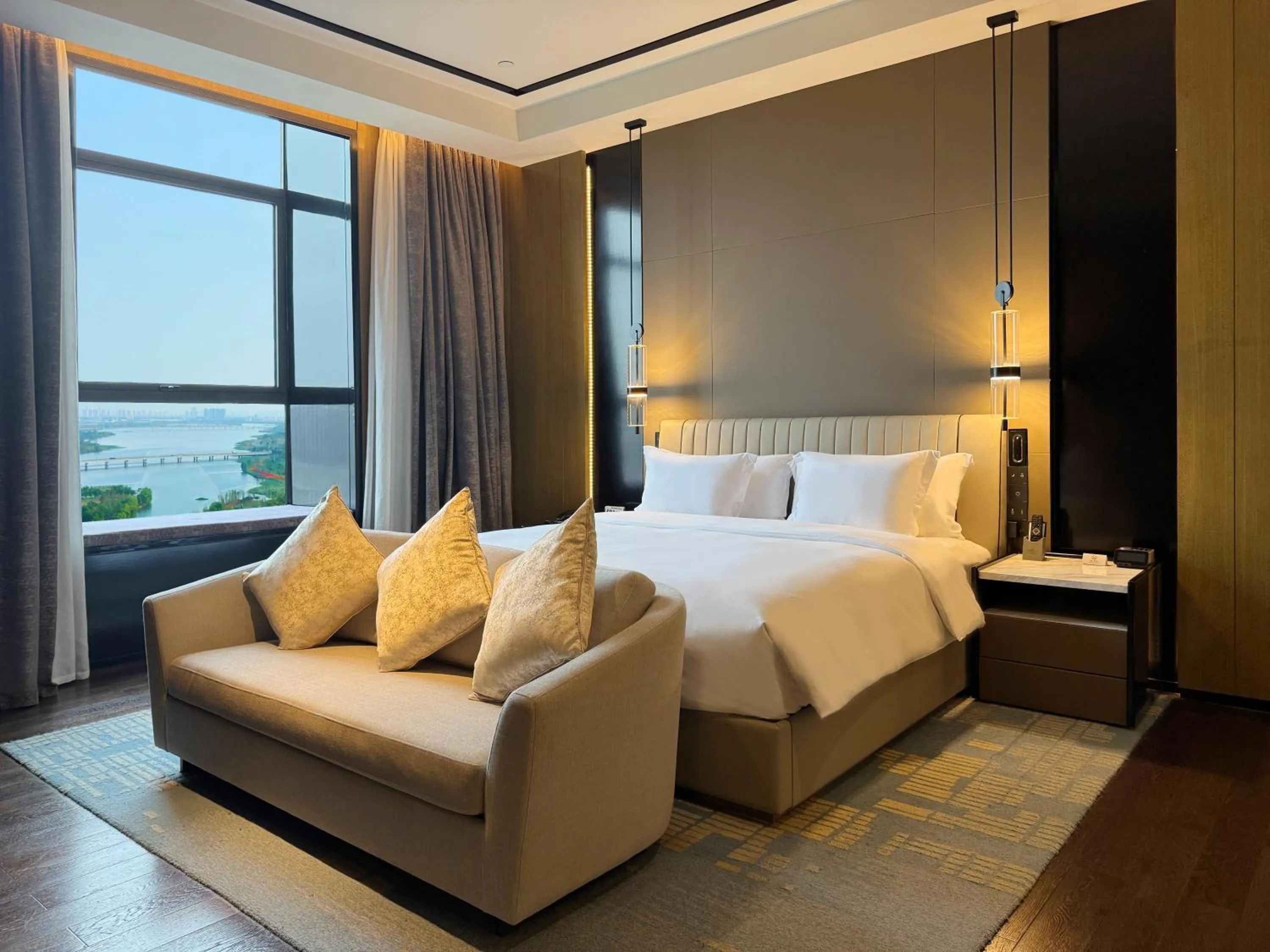 Bedroom, Bed in Crowne Plaza Wuhan Development Zone by IHG