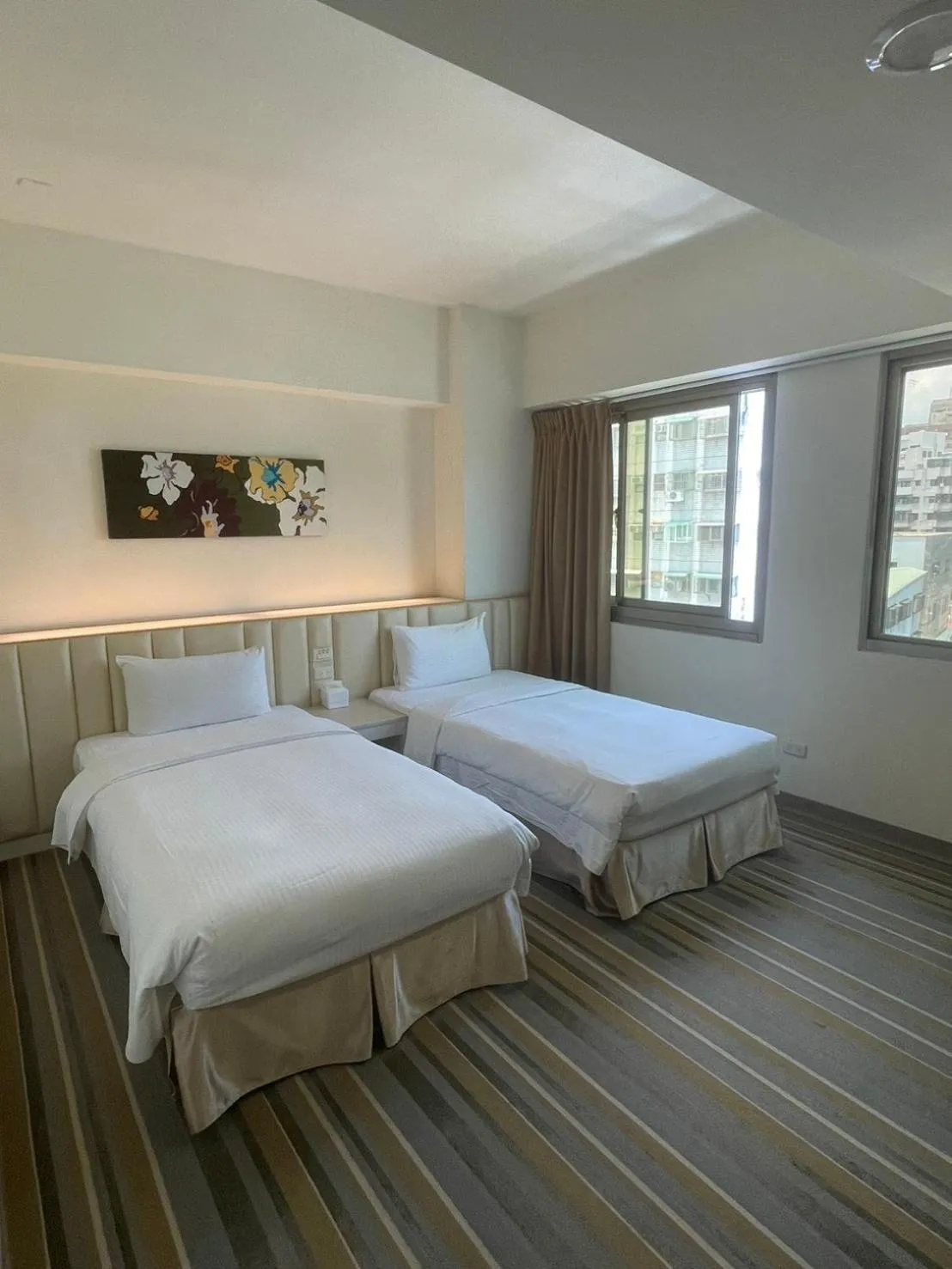 Bed in C U Hotel Taichung