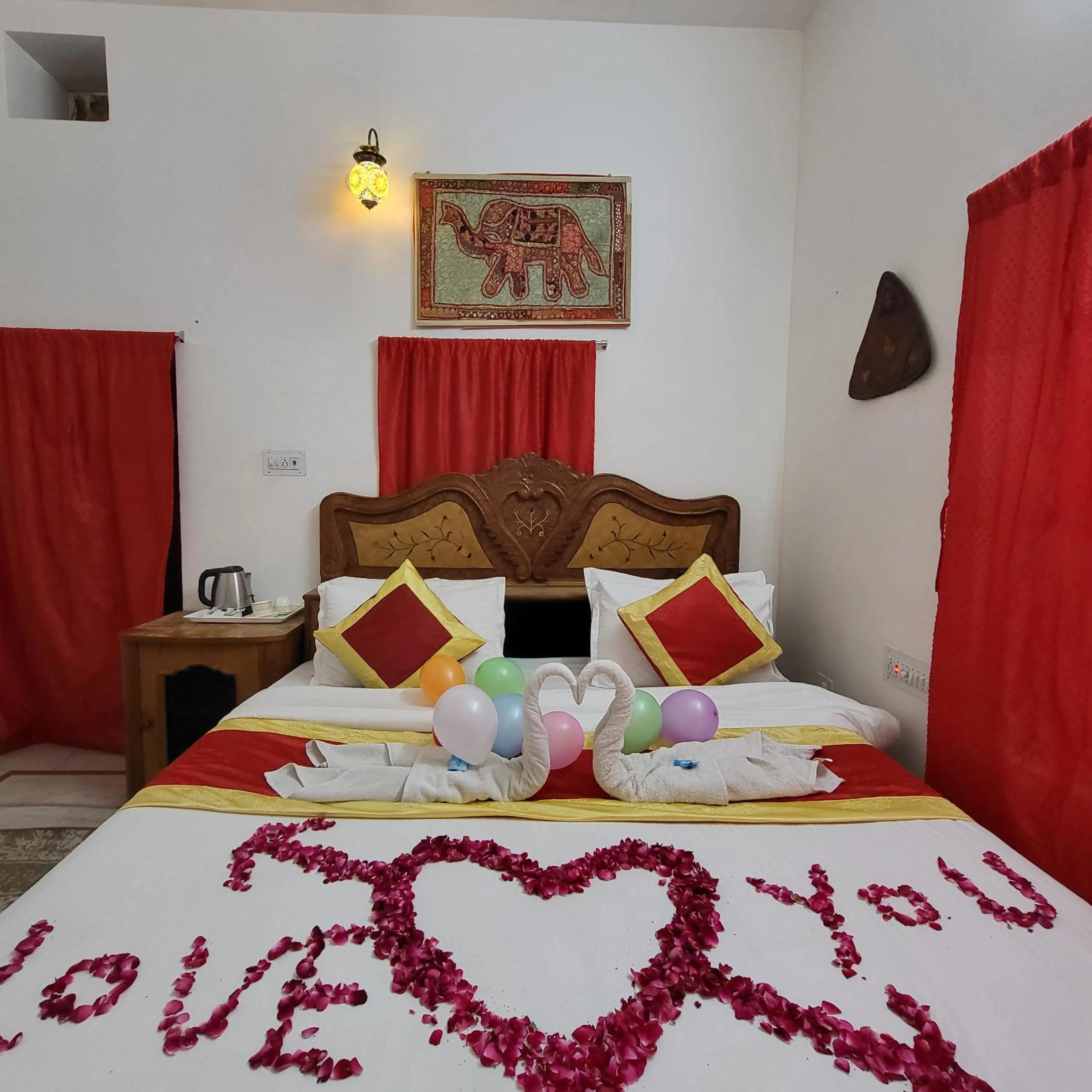 Bed in Hotel The Surya Jaisalmer