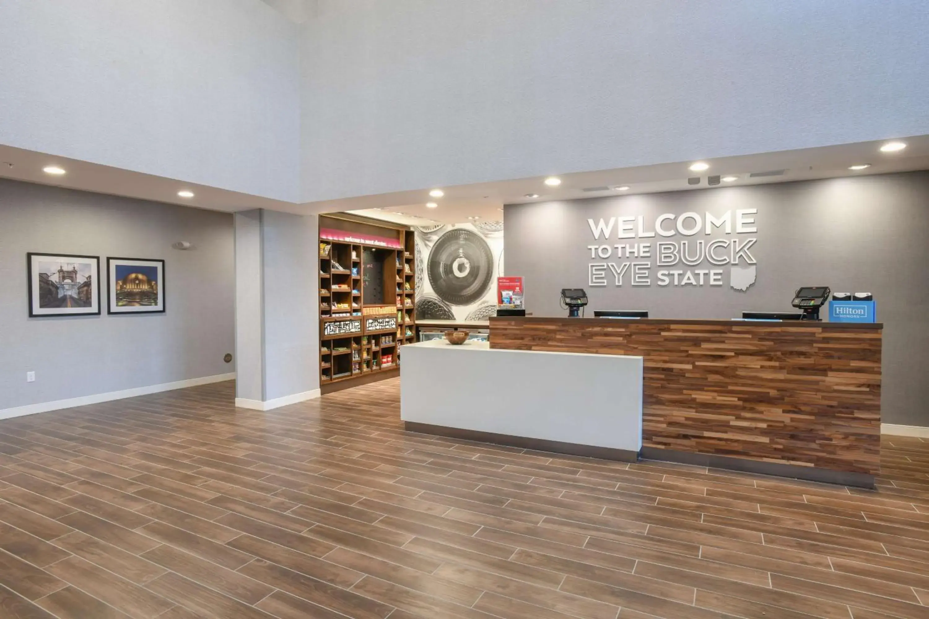 Lobby or reception in Hampton Inn & Suites Cincinnati Liberty Township Lobby or reception in Hampton Inn & Suites Cincinnati Liberty Township