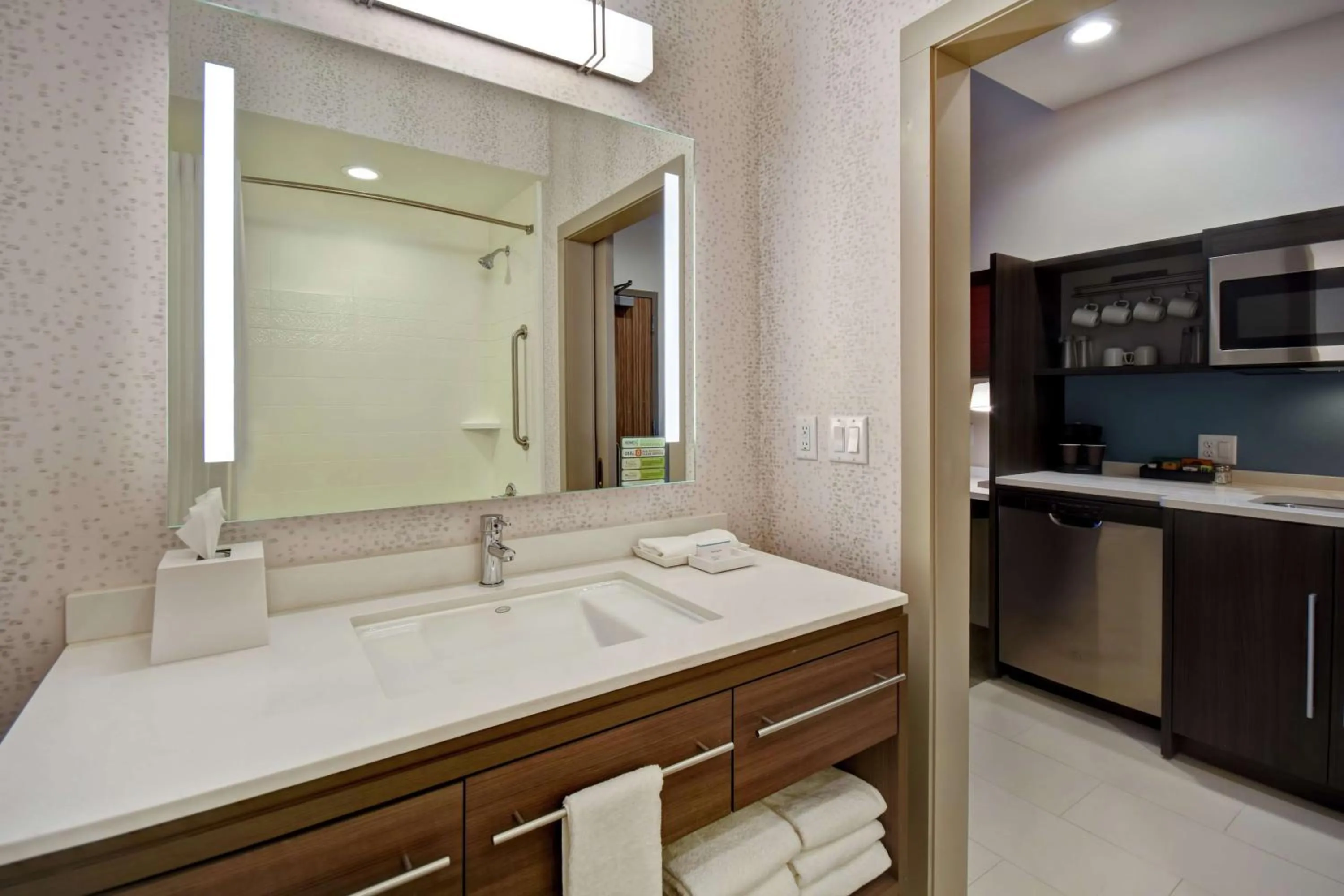 Bathroom in Home2 Suites by Hilton Wichita Northeast