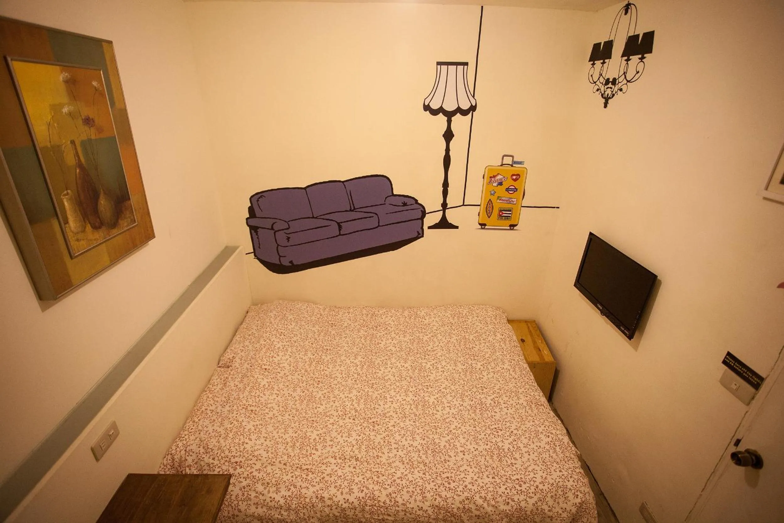 Bed in May Rooms Taipei Nangang Station