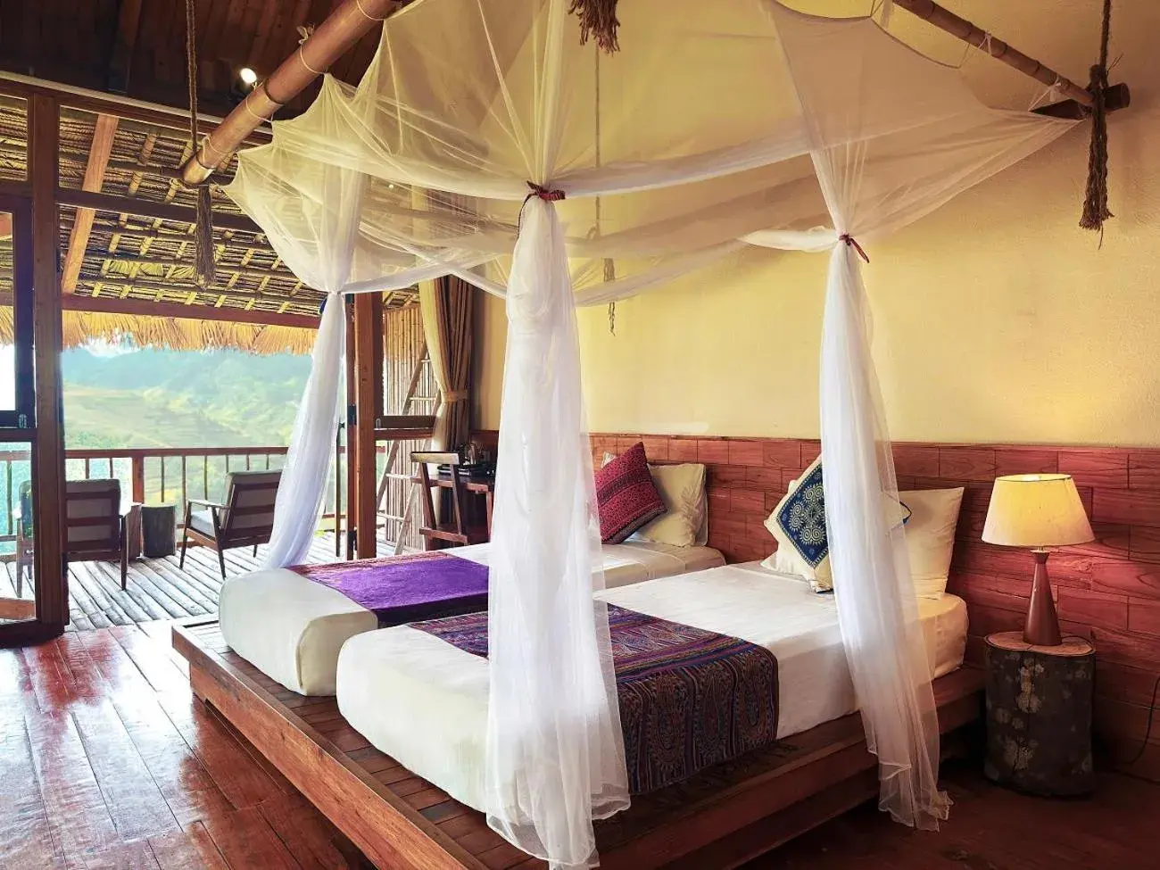 Bed in PU LUONG BOUTIQUE GARDEN Bed in PU LUONG BOUTIQUE GARDEN