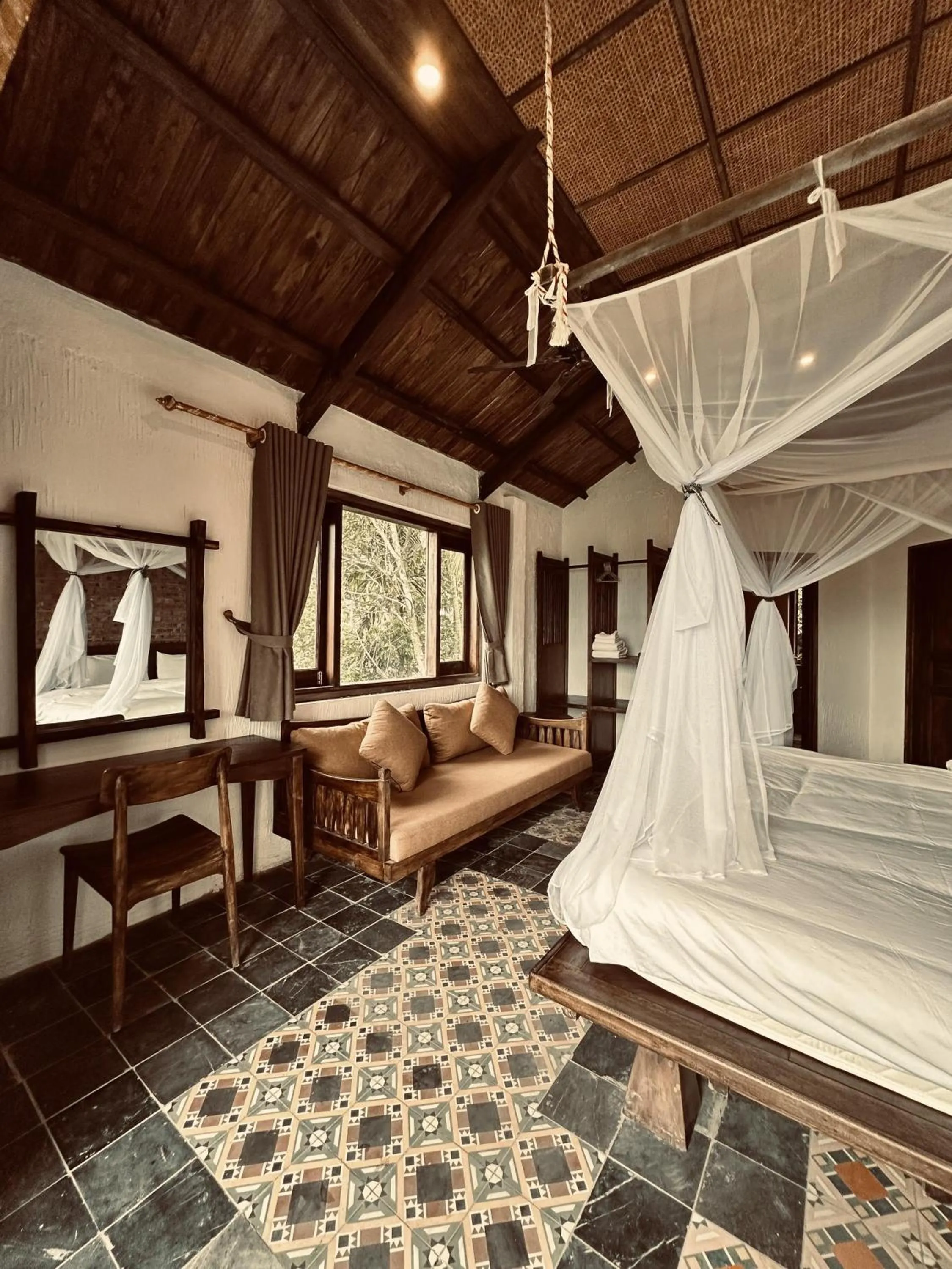 Living room, Bed in PU LUONG BOUTIQUE GARDEN