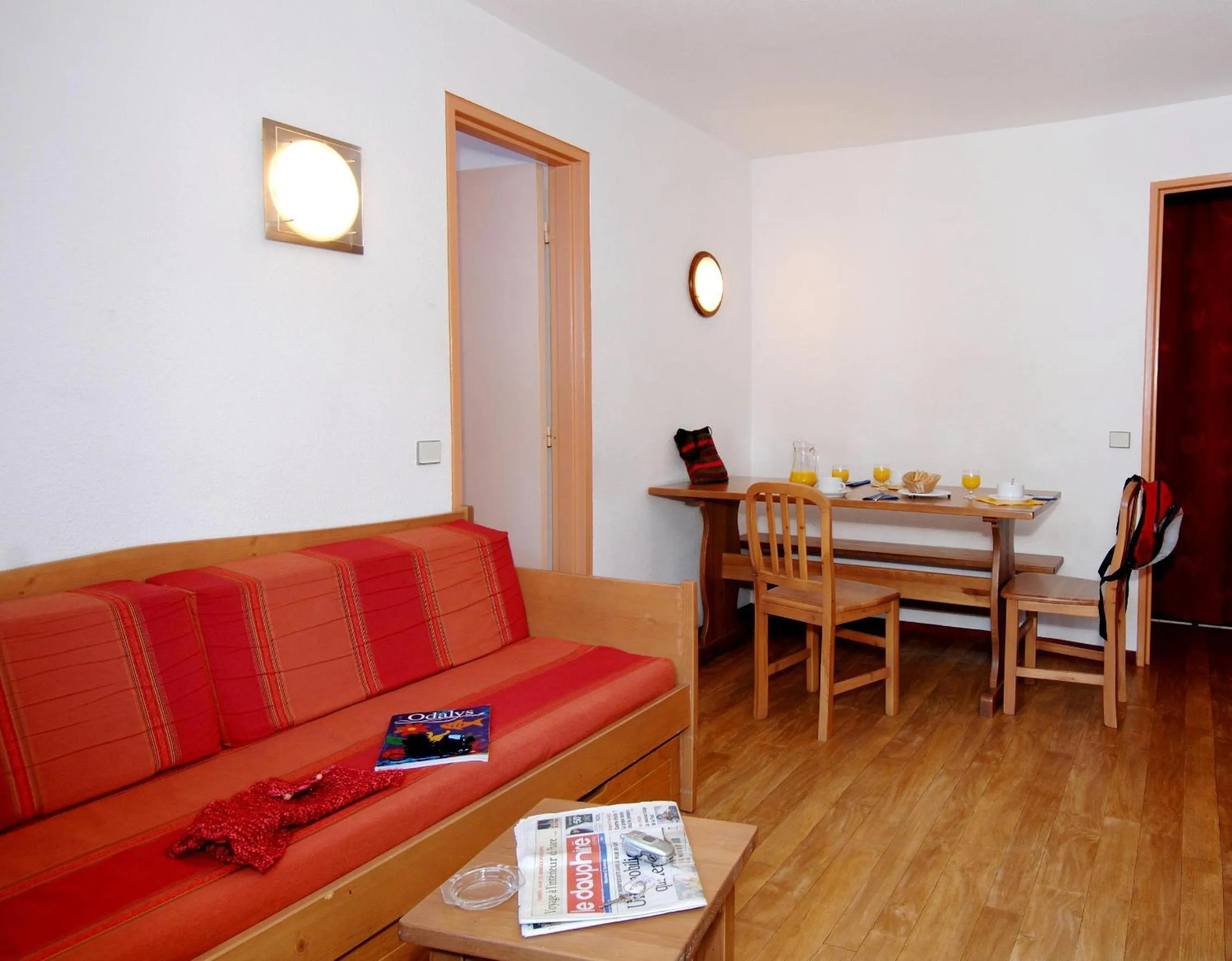 Living room in Résidence Odalys Le Hameau du Borsat