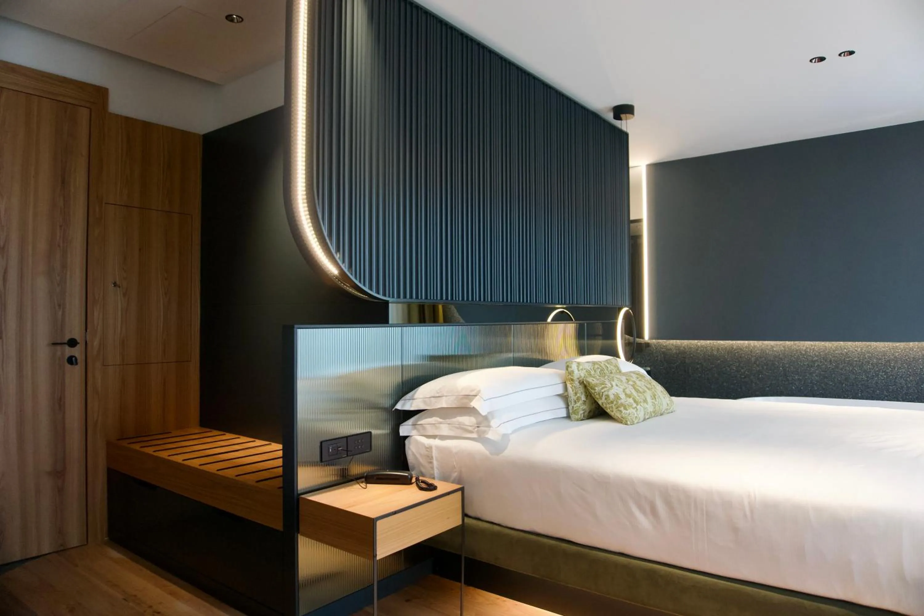 Bed in Hotel Ristorante Al Caminetto WorldHotels Crafted Adults Only