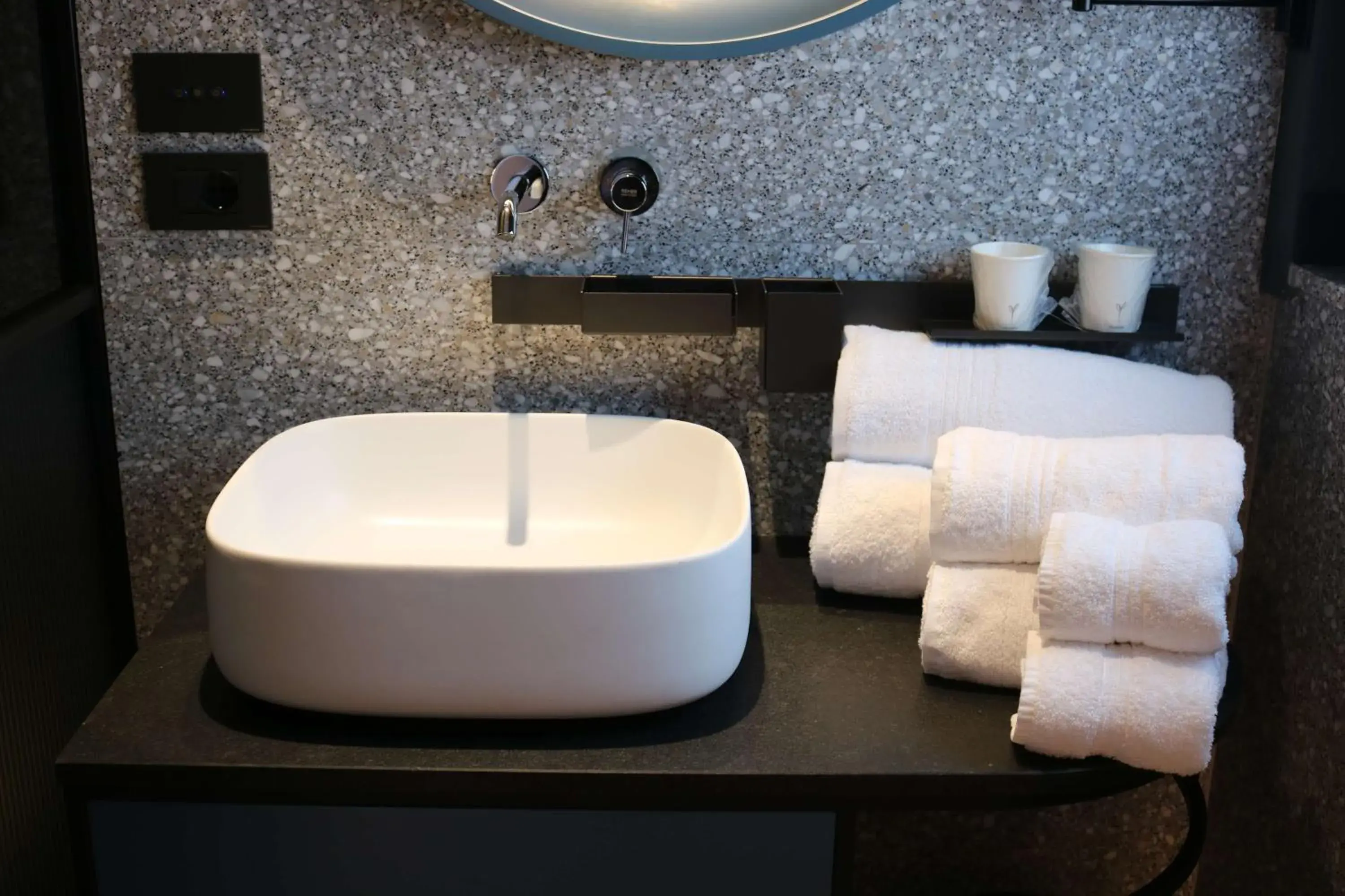 Bathroom in Hotel Ristorante Al Caminetto WorldHotels Crafted Adults Only Bathroom in Hotel Ristorante Al Caminetto WorldHotels Crafted Adults Only