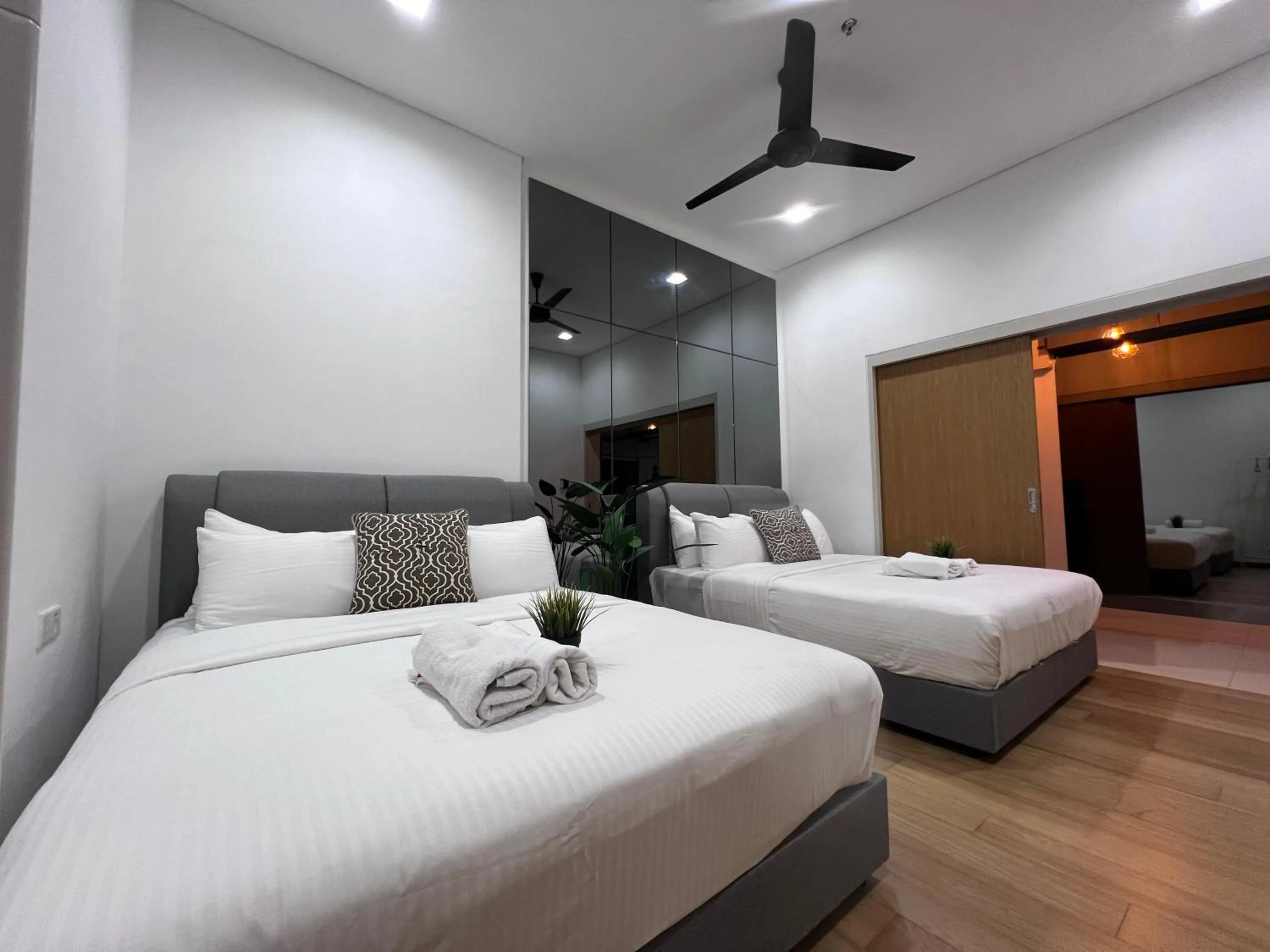Bedroom, Bed in Plaza Arkadia Desa Parkcity by KLhomesweet