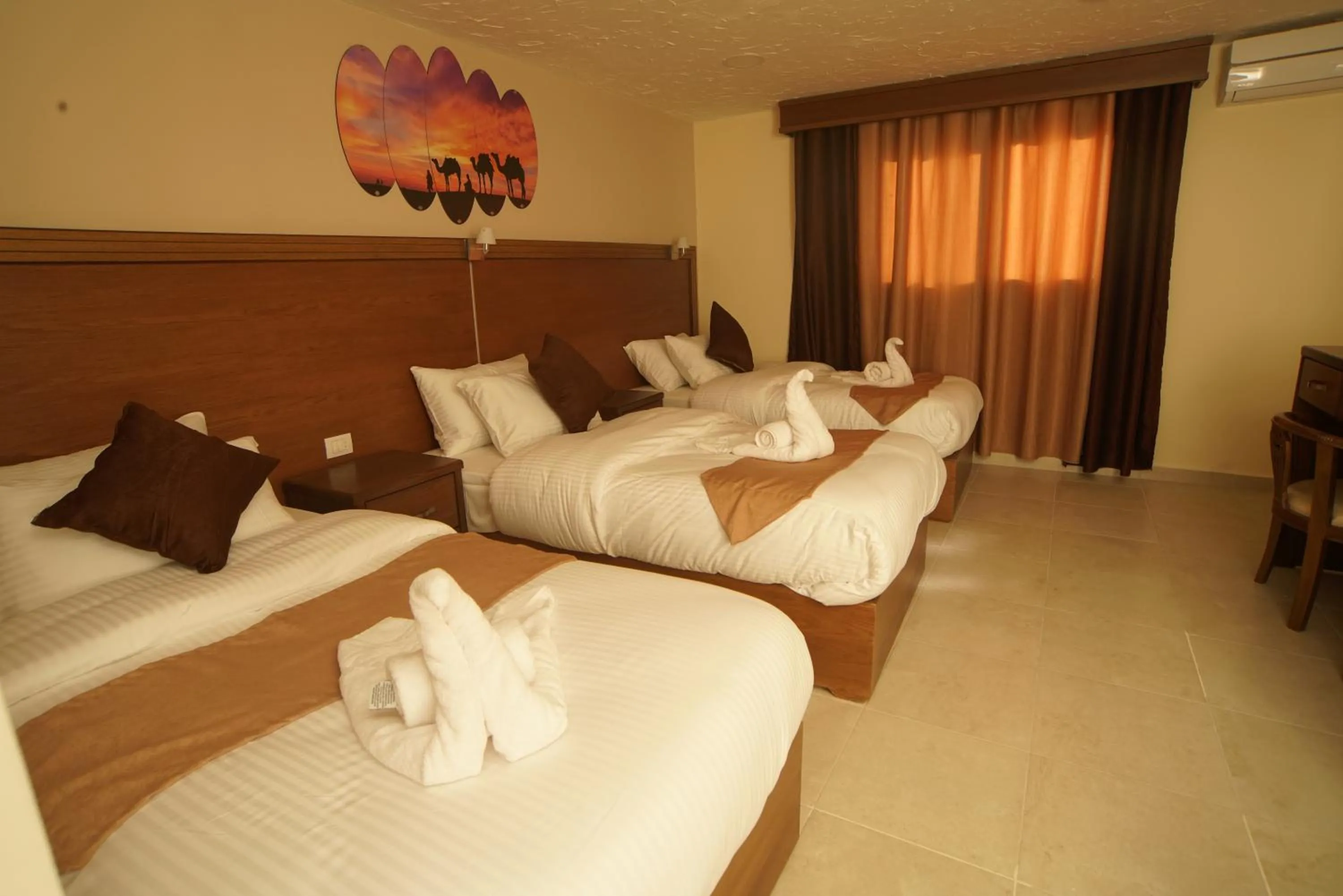 Photo of the whole room, Bed in Petra Aretas Hotel