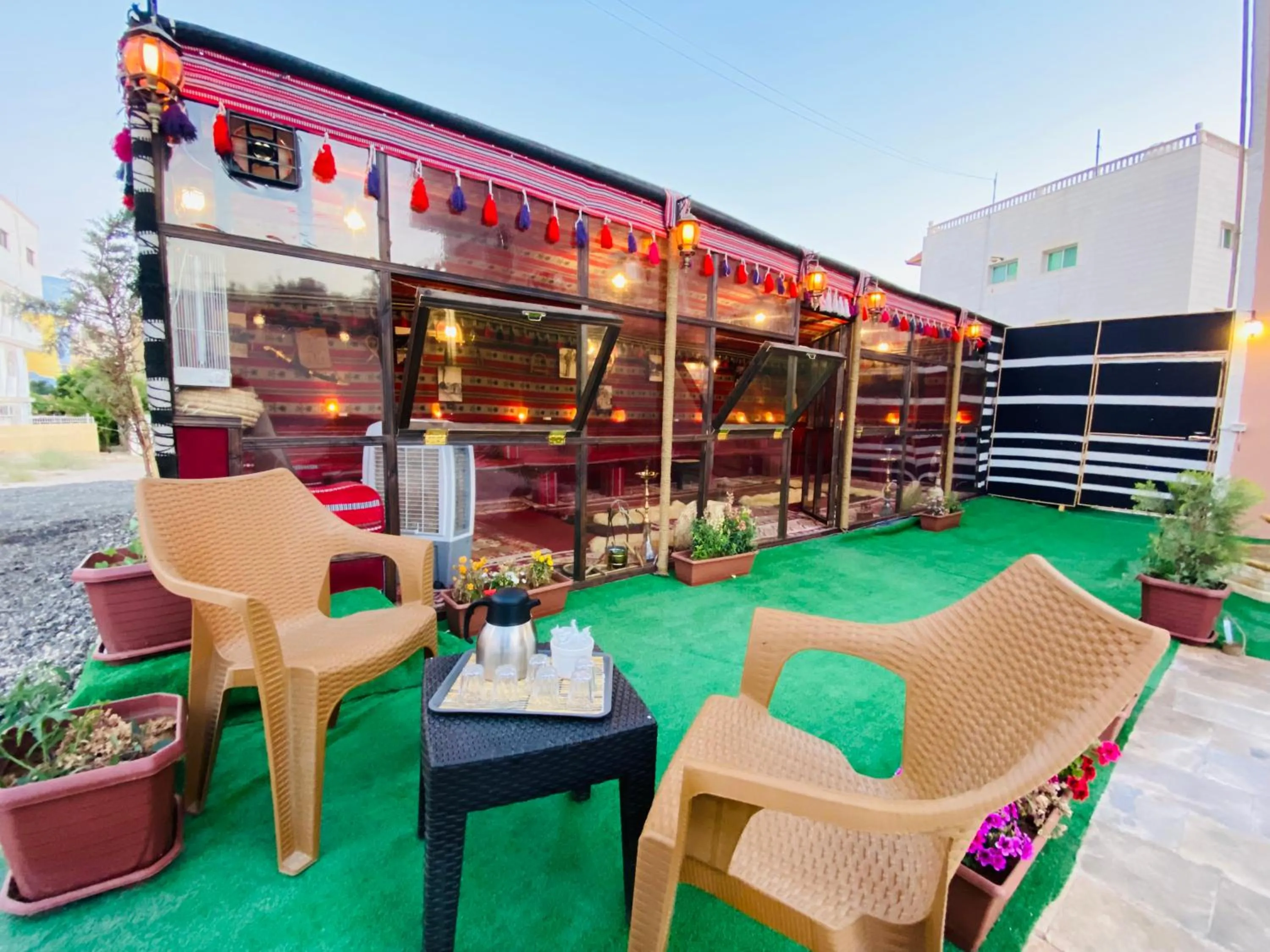 Seating area in Petra Aretas Hotel