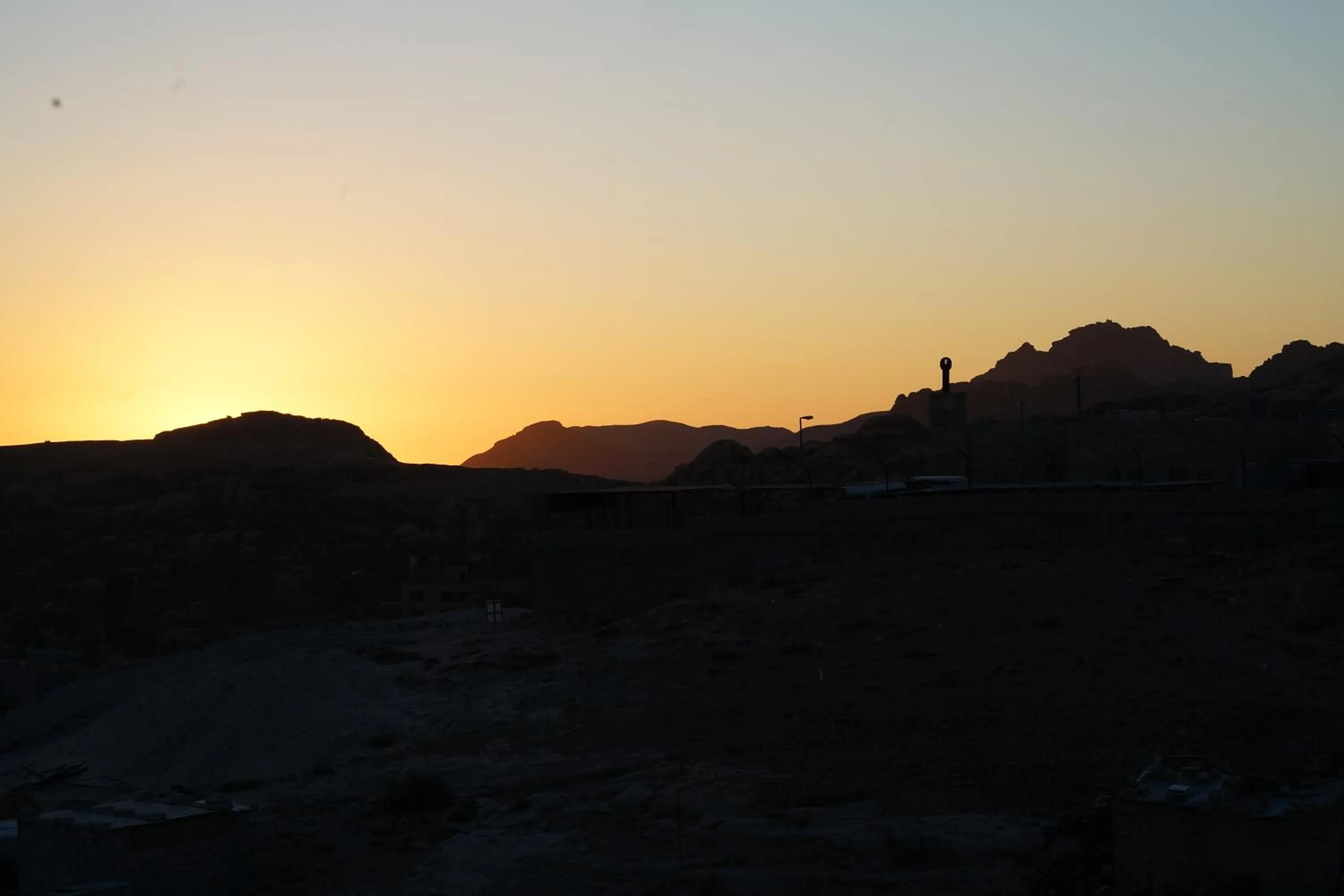Sunset in Petra Aretas Hotel