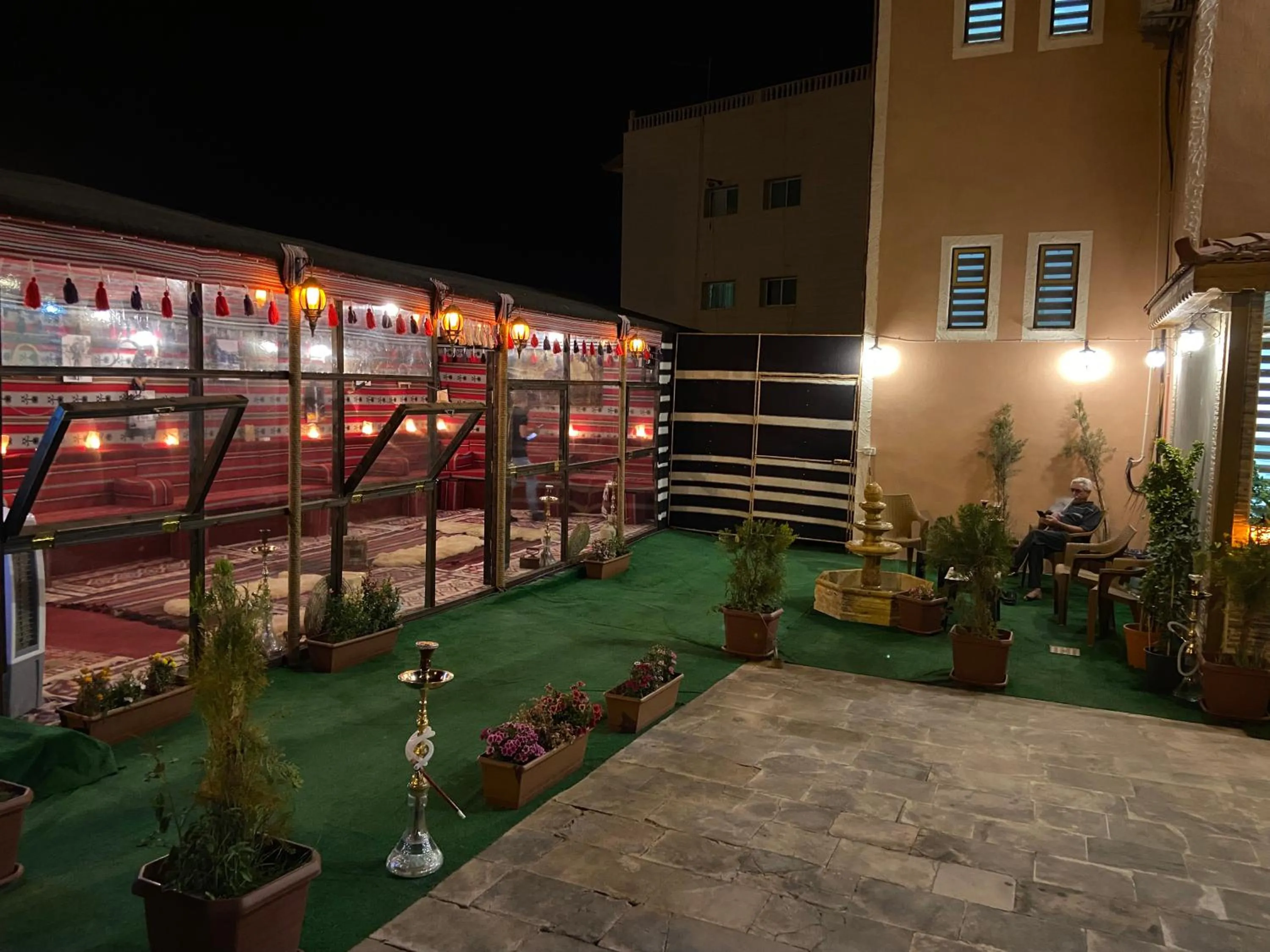 Seating area in Petra Aretas Hotel