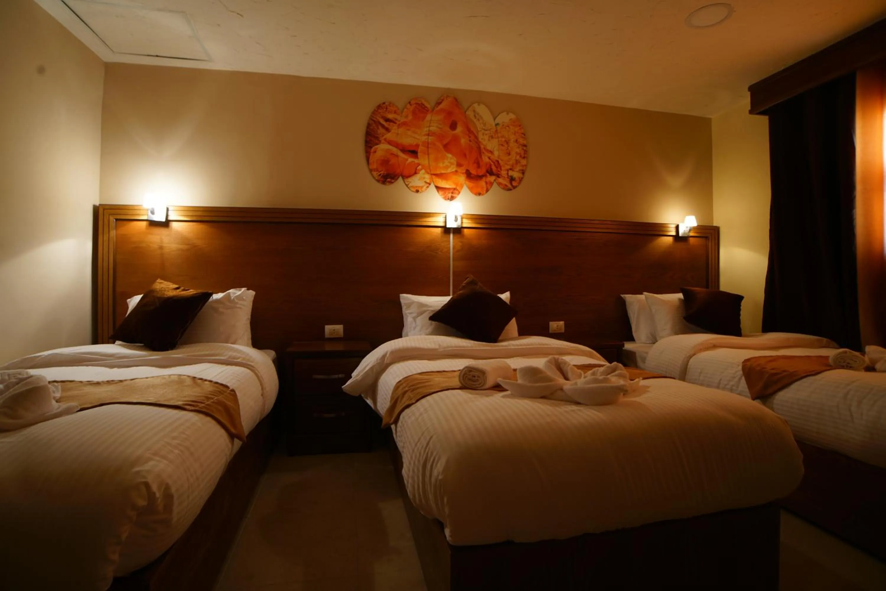 Photo of the whole room, Bed in Petra Aretas Hotel