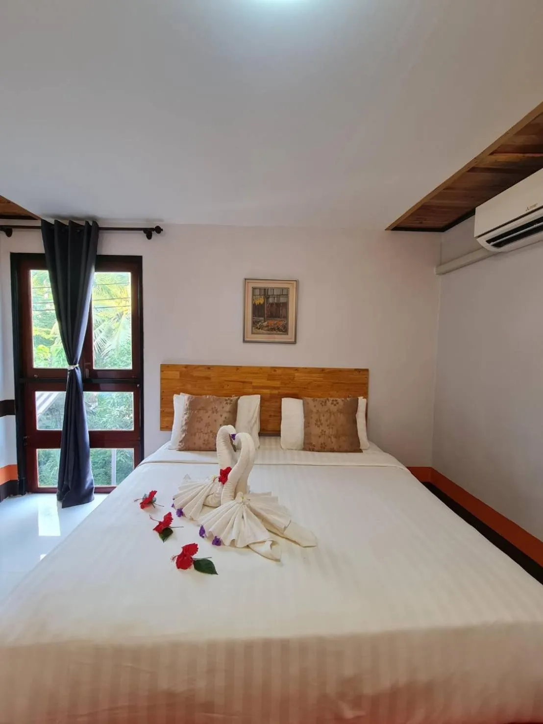Bed in Mookboonchu Guesthouse ,Kohmook Trang