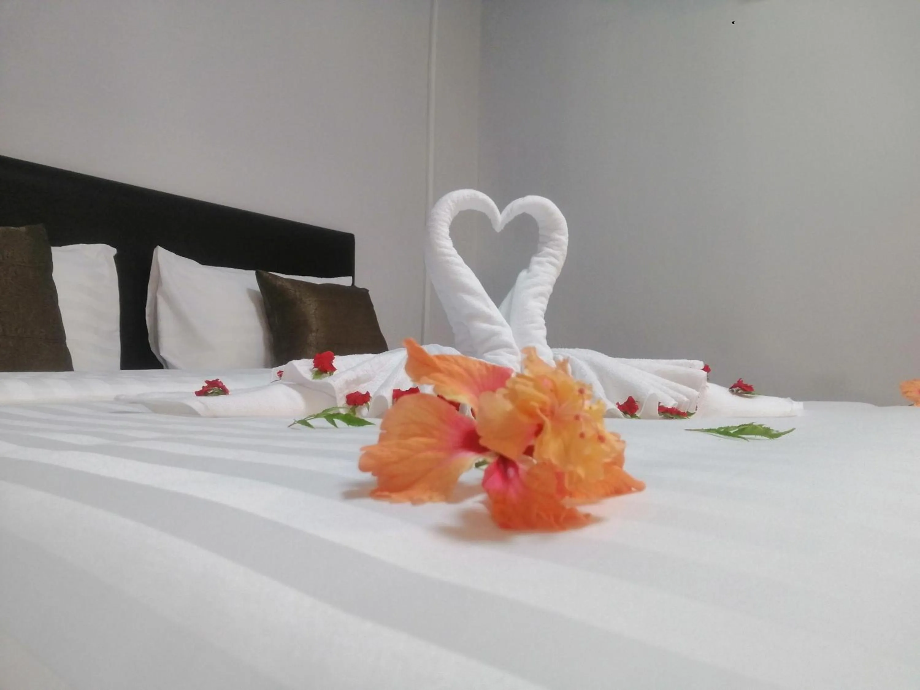 Bed in Mookboonchu Guesthouse ,Kohmook Trang