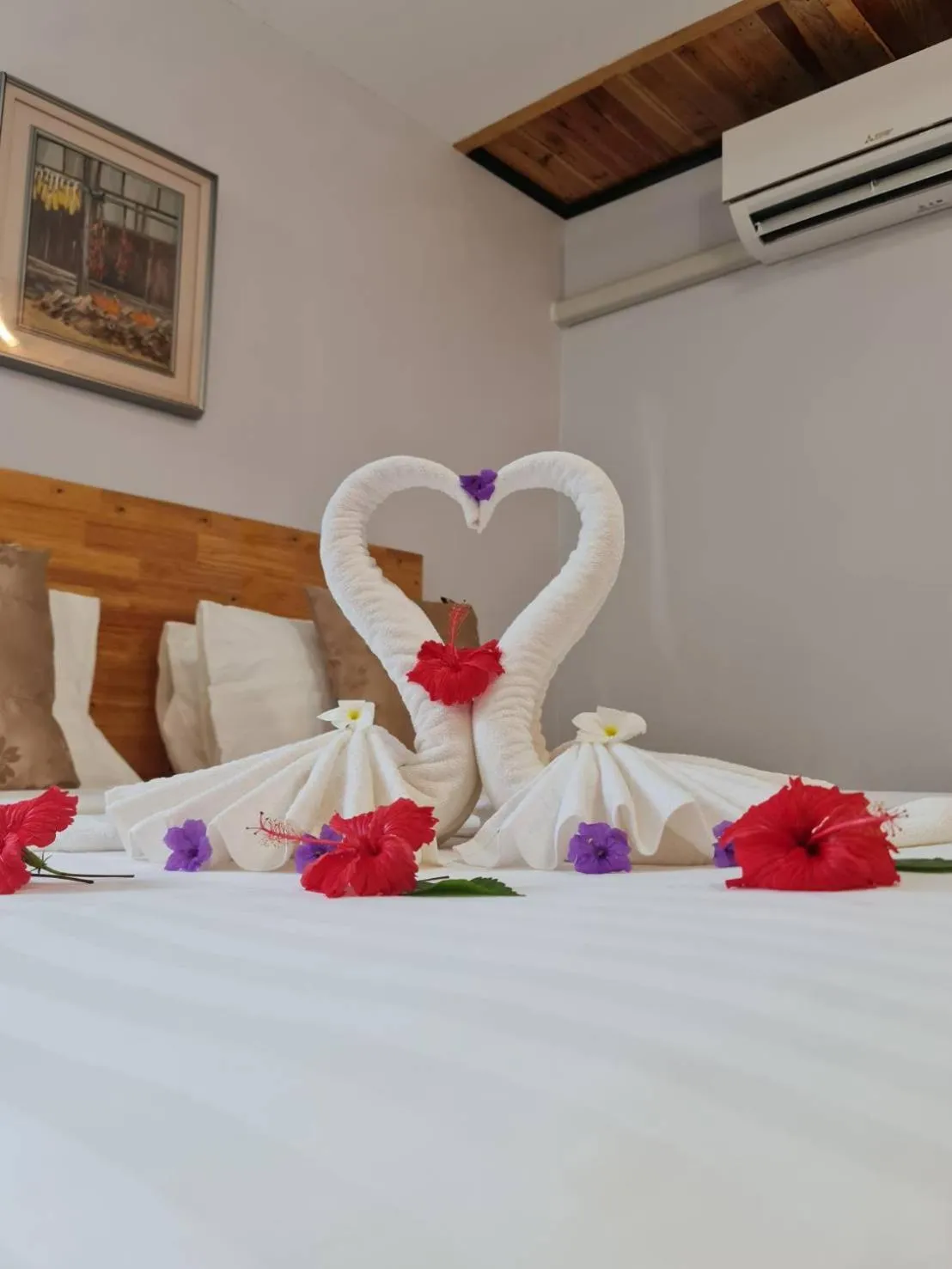 Bed in Mookboonchu Guesthouse ,Kohmook Trang