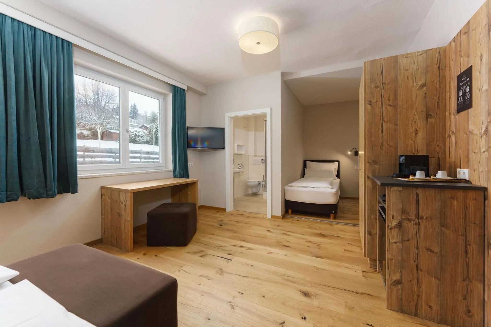 Bed in Landhaus Hubertus Wellness & Breakfast