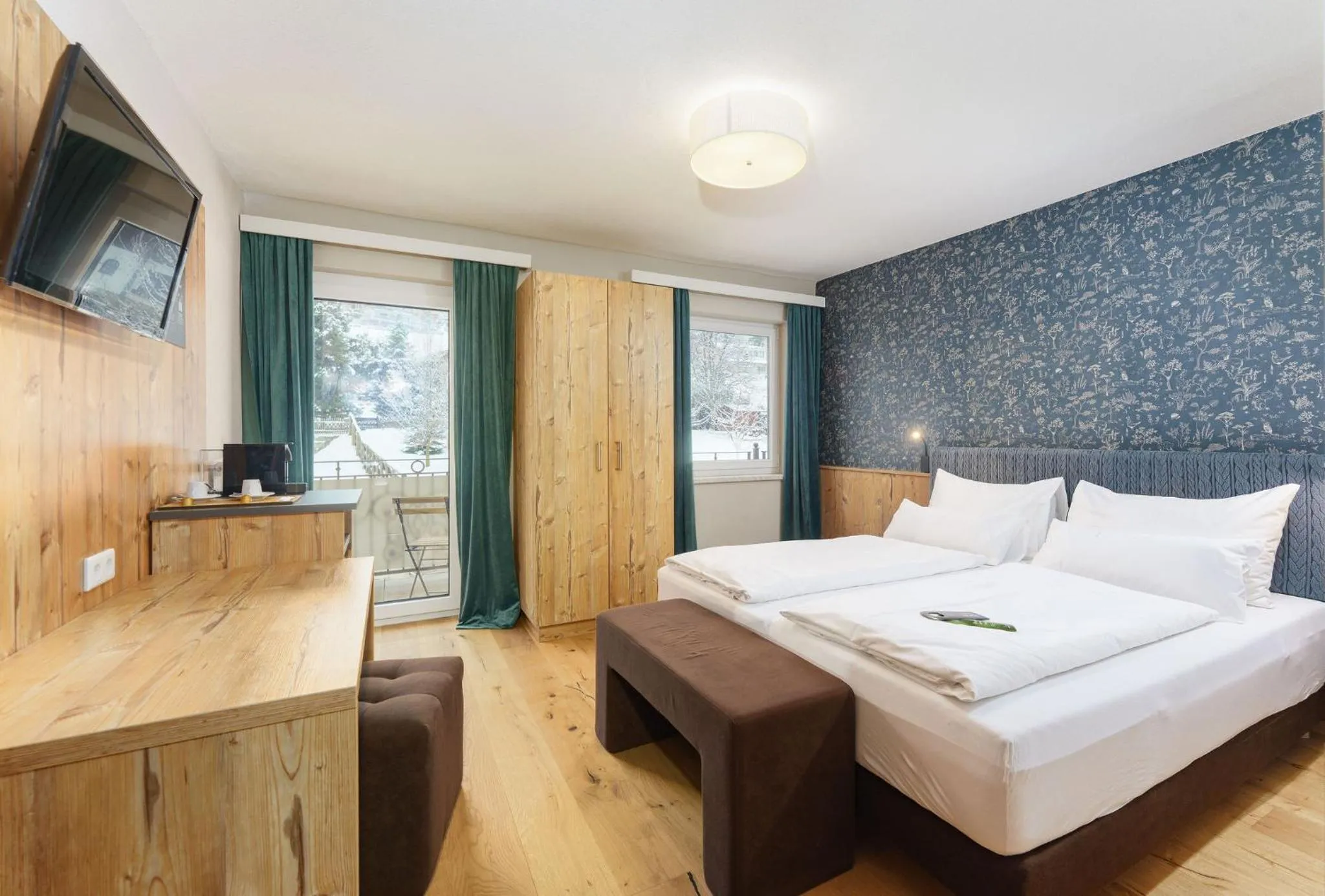 Bed in Landhaus Hubertus Wellness & Breakfast